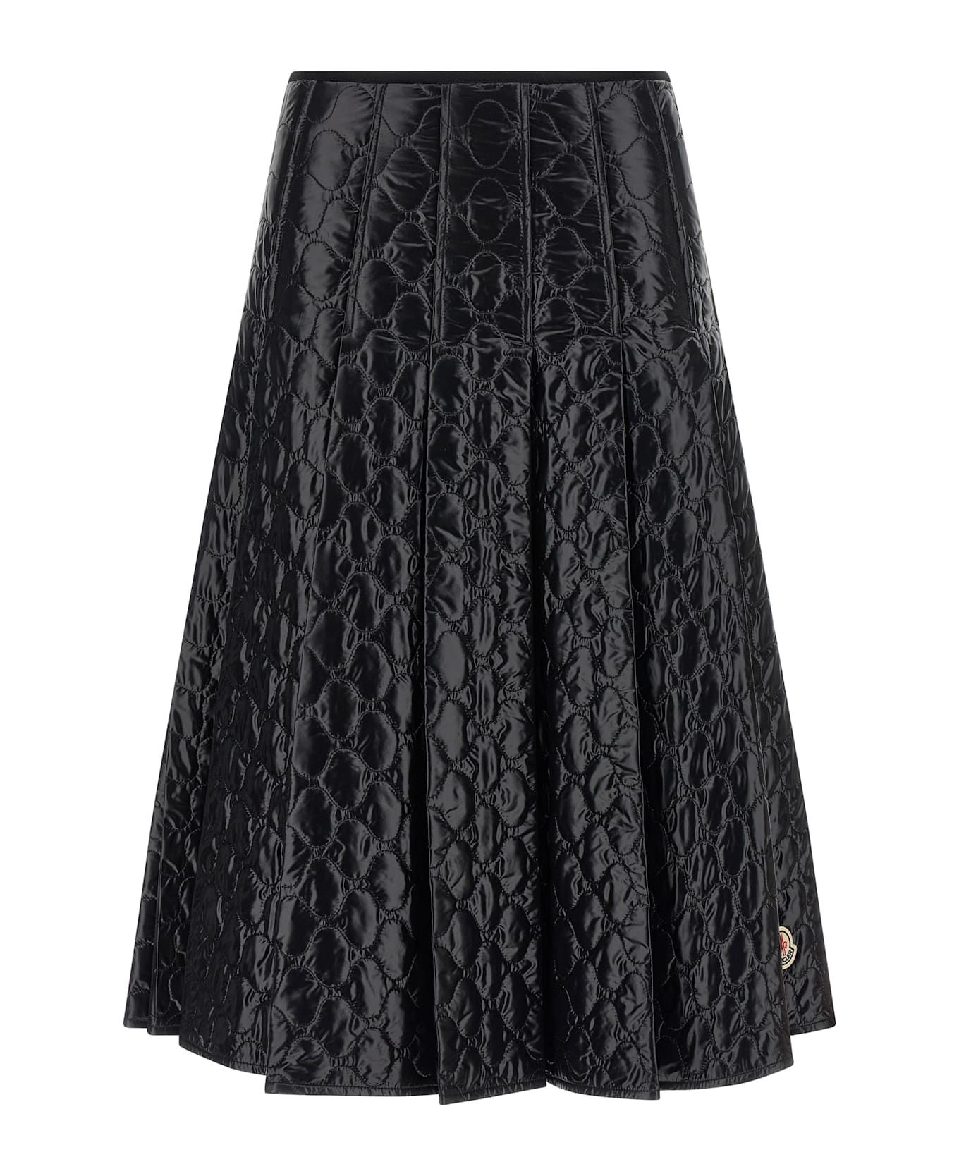 Moncler Laqué Nylon Skirt - Black  