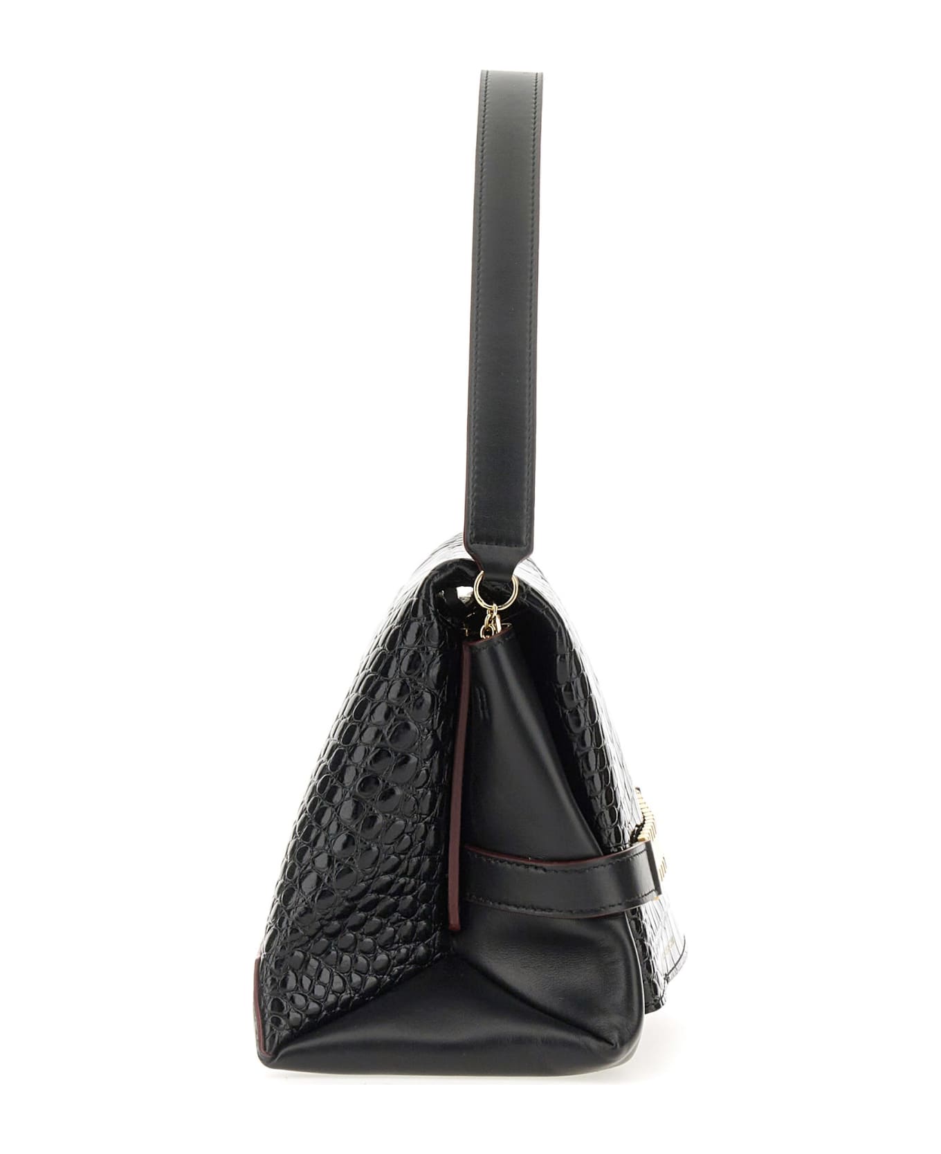 Victoria Beckham Clutch Bag With Chain - BLACK