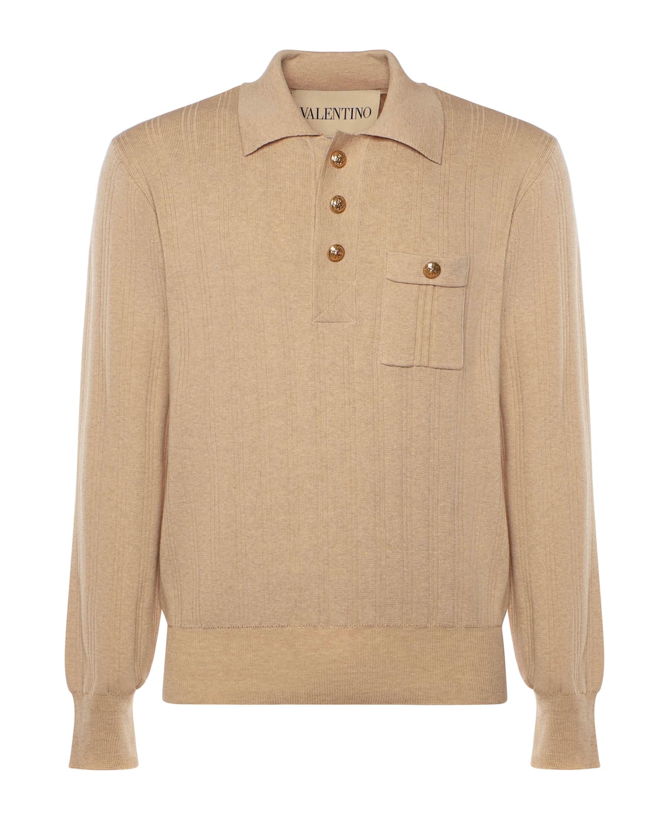 Valentino Garavani Cotton Polo - Beige