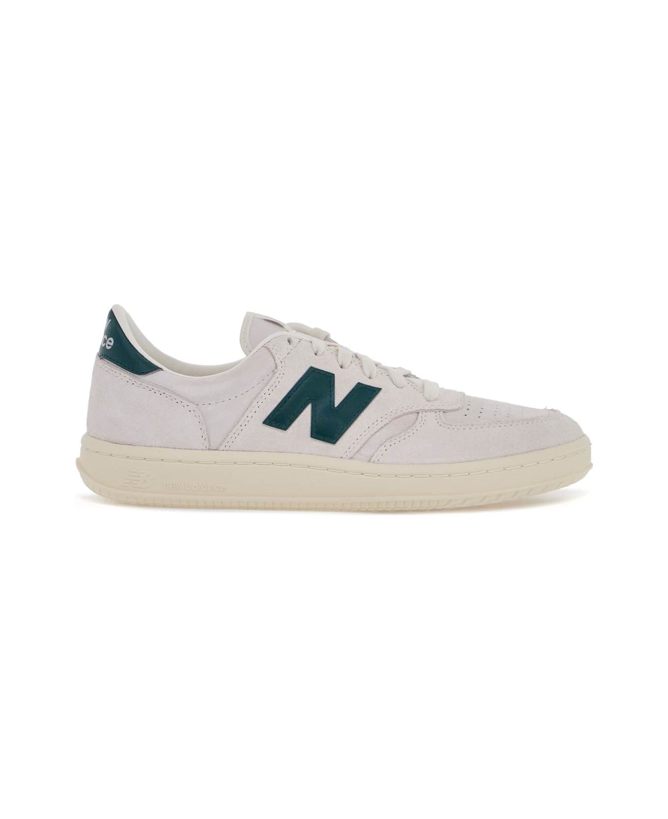 New Balance T500 Sneakers - WHITE/GREEN (White)