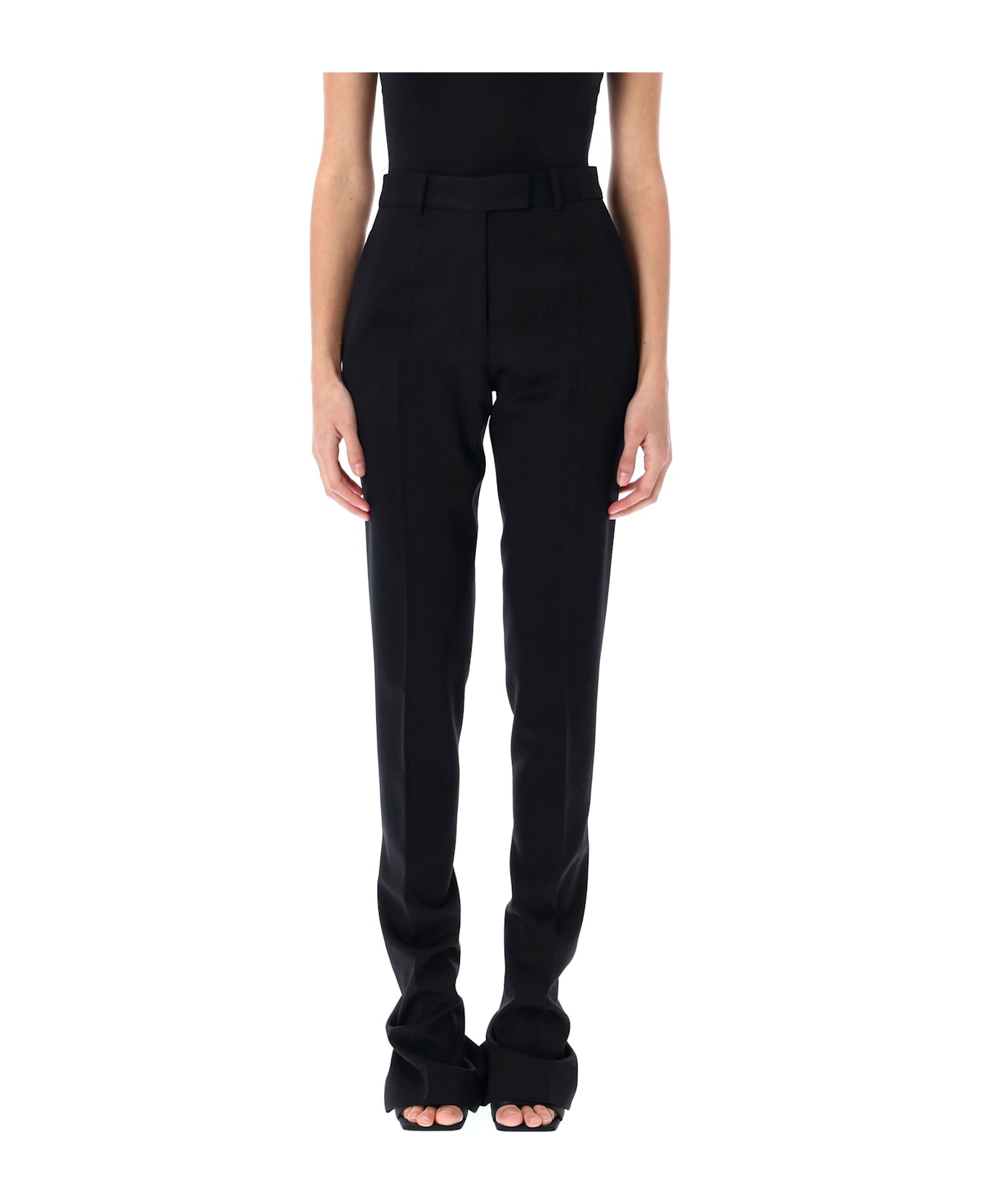 The Attico Low-waisted Trousers - BLACK