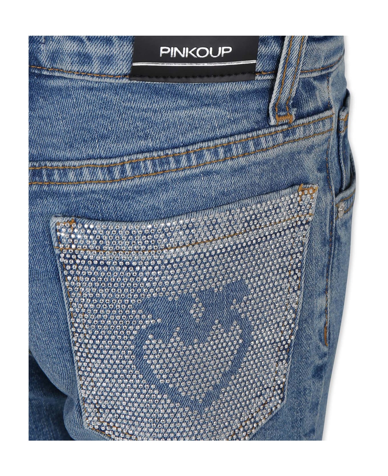Pinko Blue Jeans For Girl - Denim