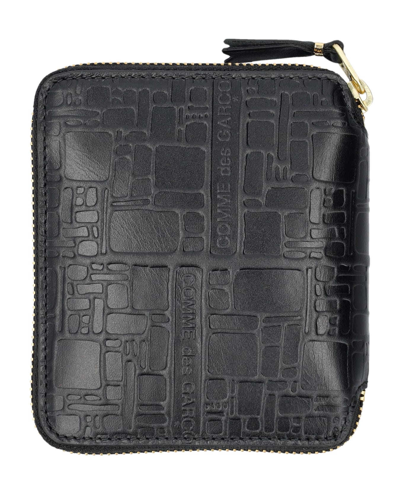Comme des Garçons Wallet Embossed Logotype Wallet - BLACK 財布