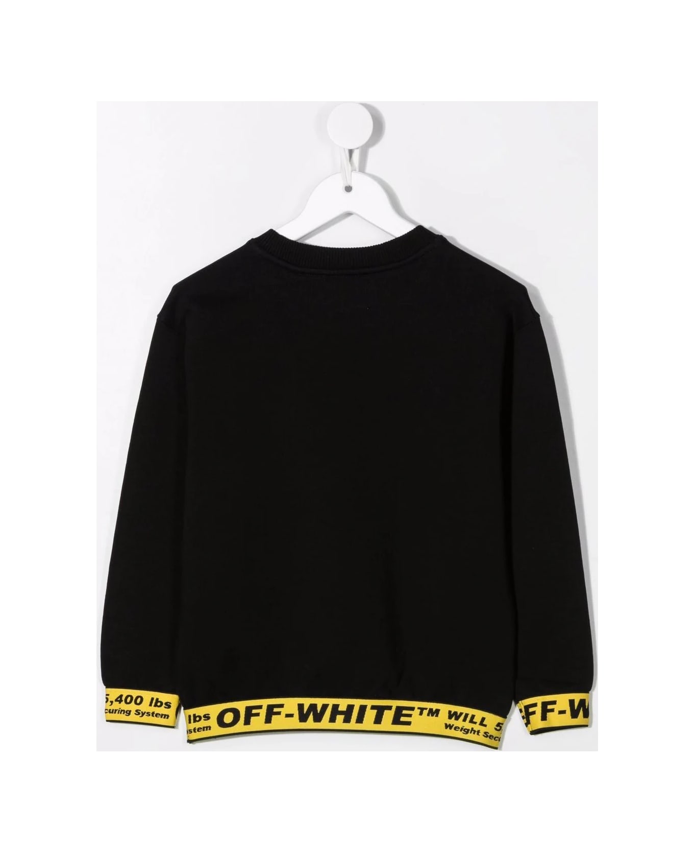 Off-White Kids Black Off Industrial Sweatshirt - Black/yellow