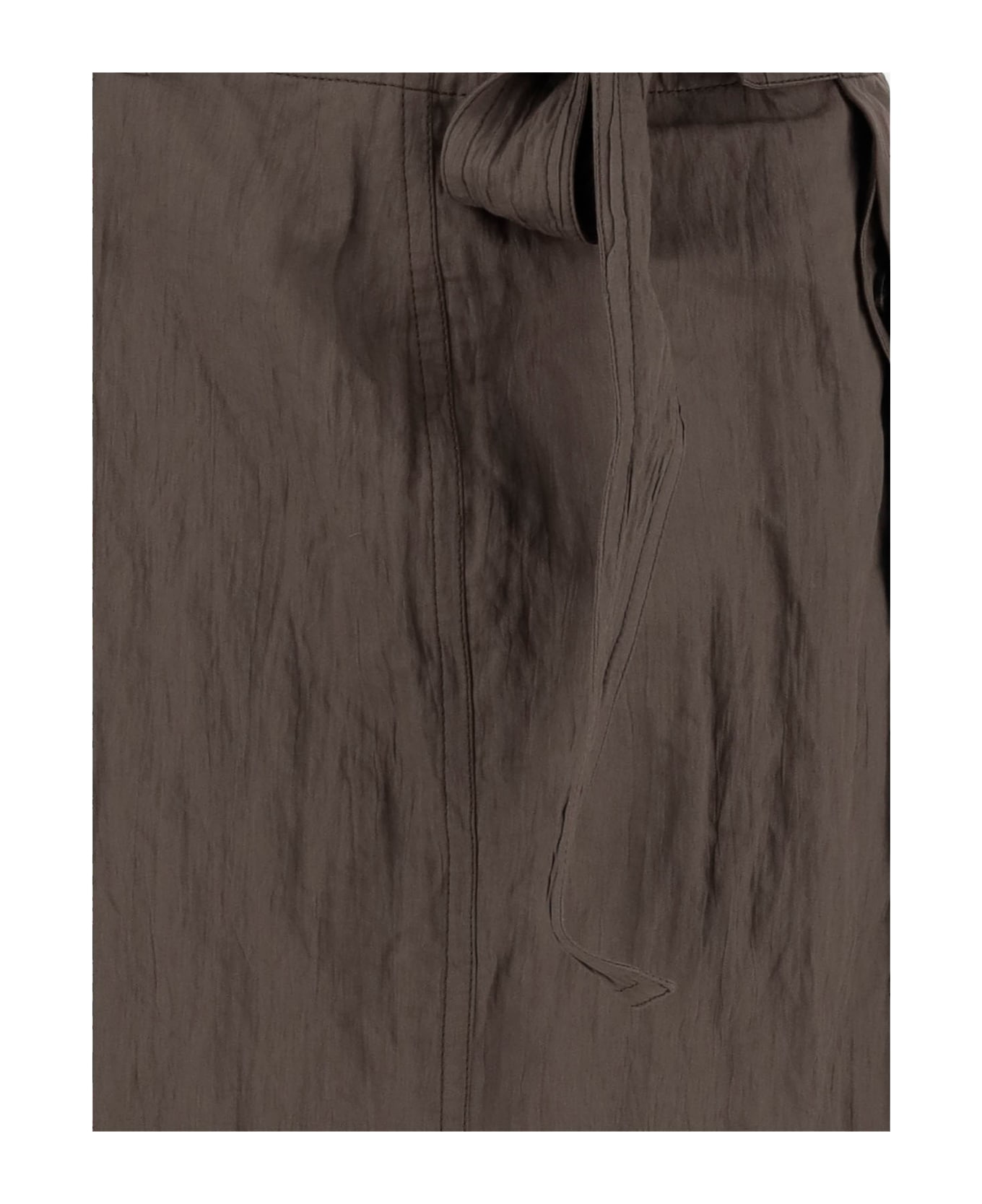 Ferragamo Wrap Skirt Made Of Cotton Blend - CACHI