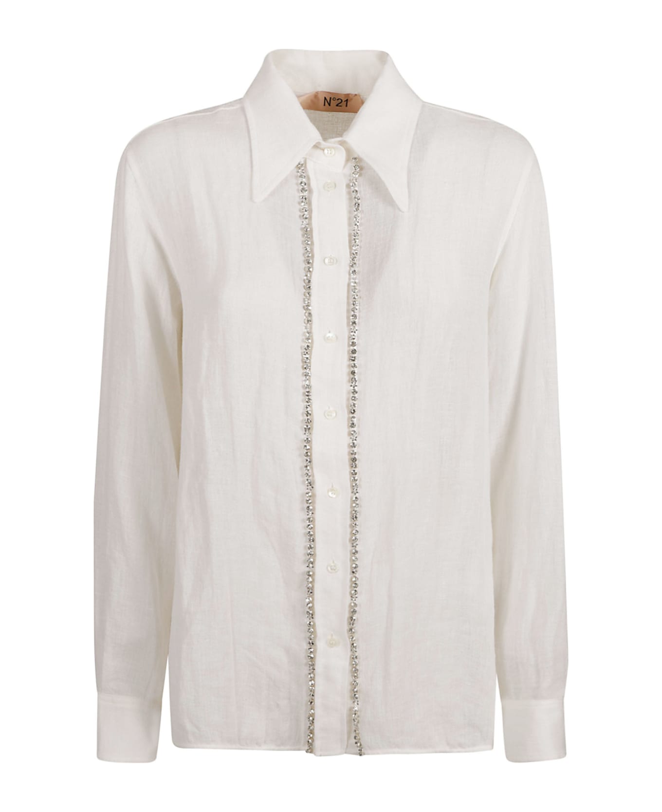 N.21 Embellished Shirt - Optic White シャツ