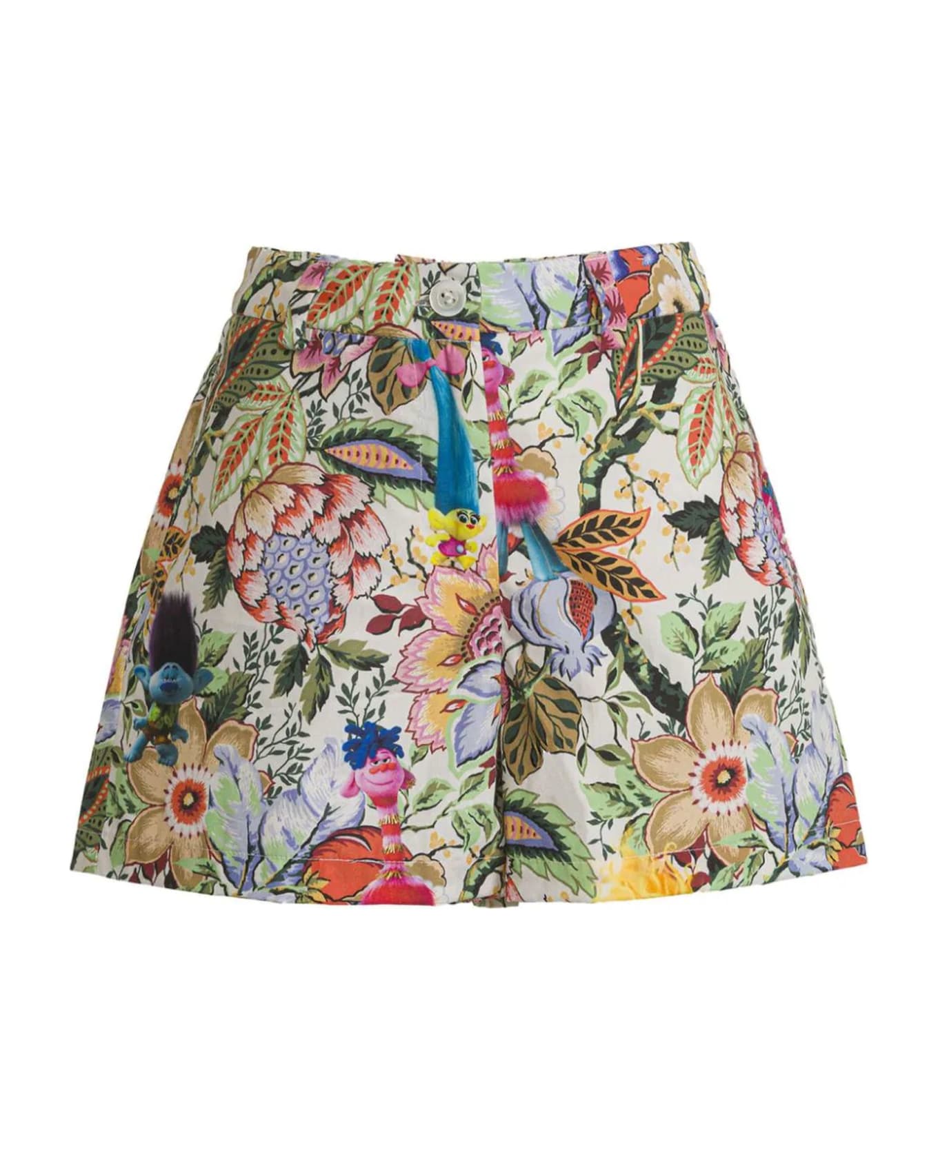 Etro Multicolor Cotton Shorts - colourful ボトムス