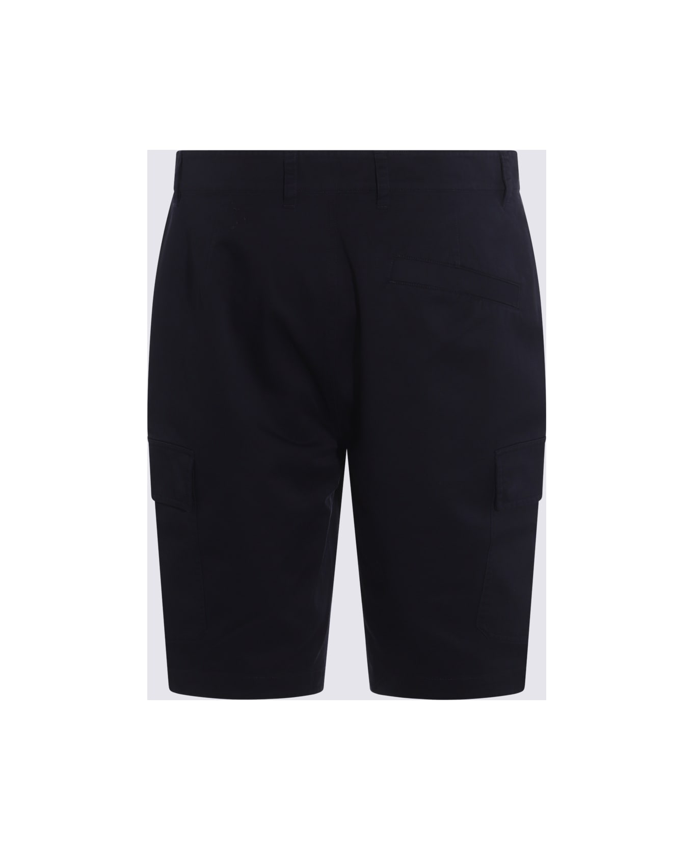 Add Dark Blue Cotton Shorts - Deep water