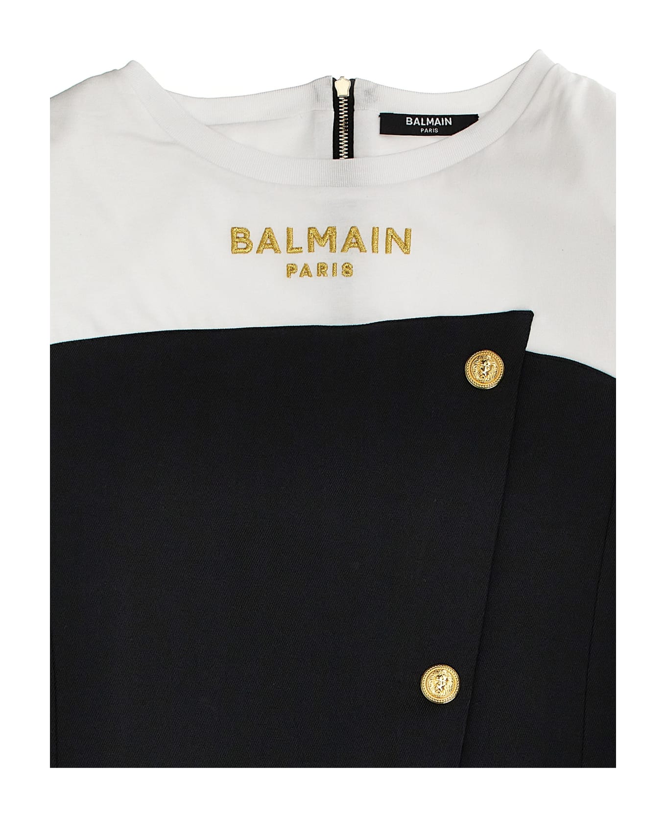 Balmain Mini Dress - White/Black