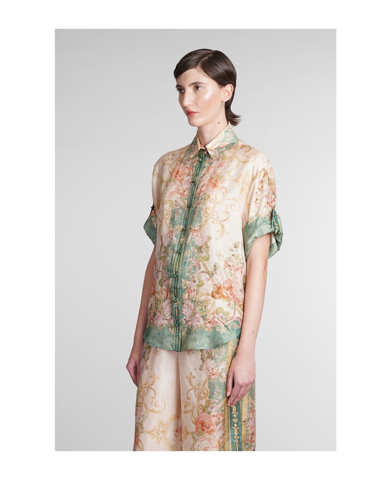 Zimmermann Shirt In Multicolor Silk - multicolor