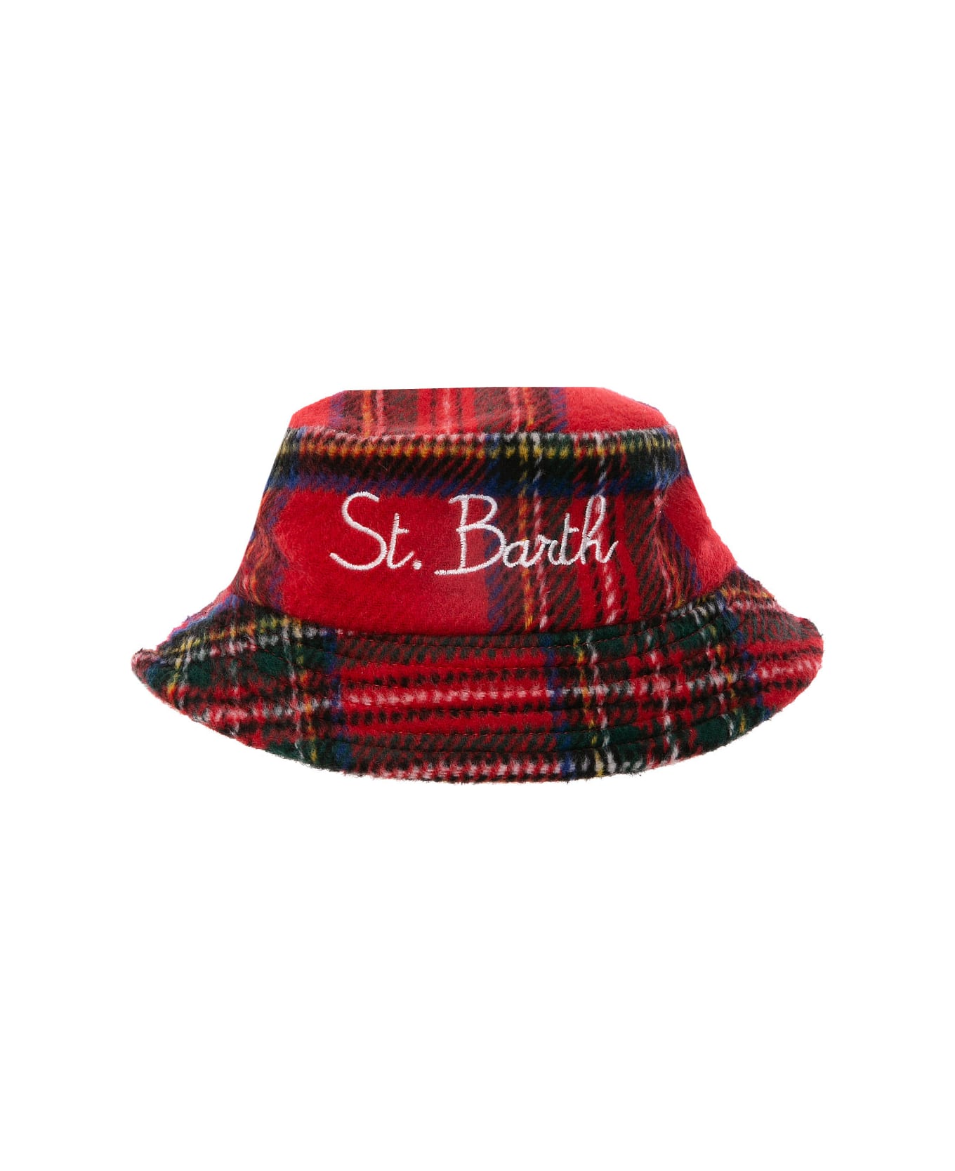 MC2 Saint Barth Tartan Bucket Hat - RED