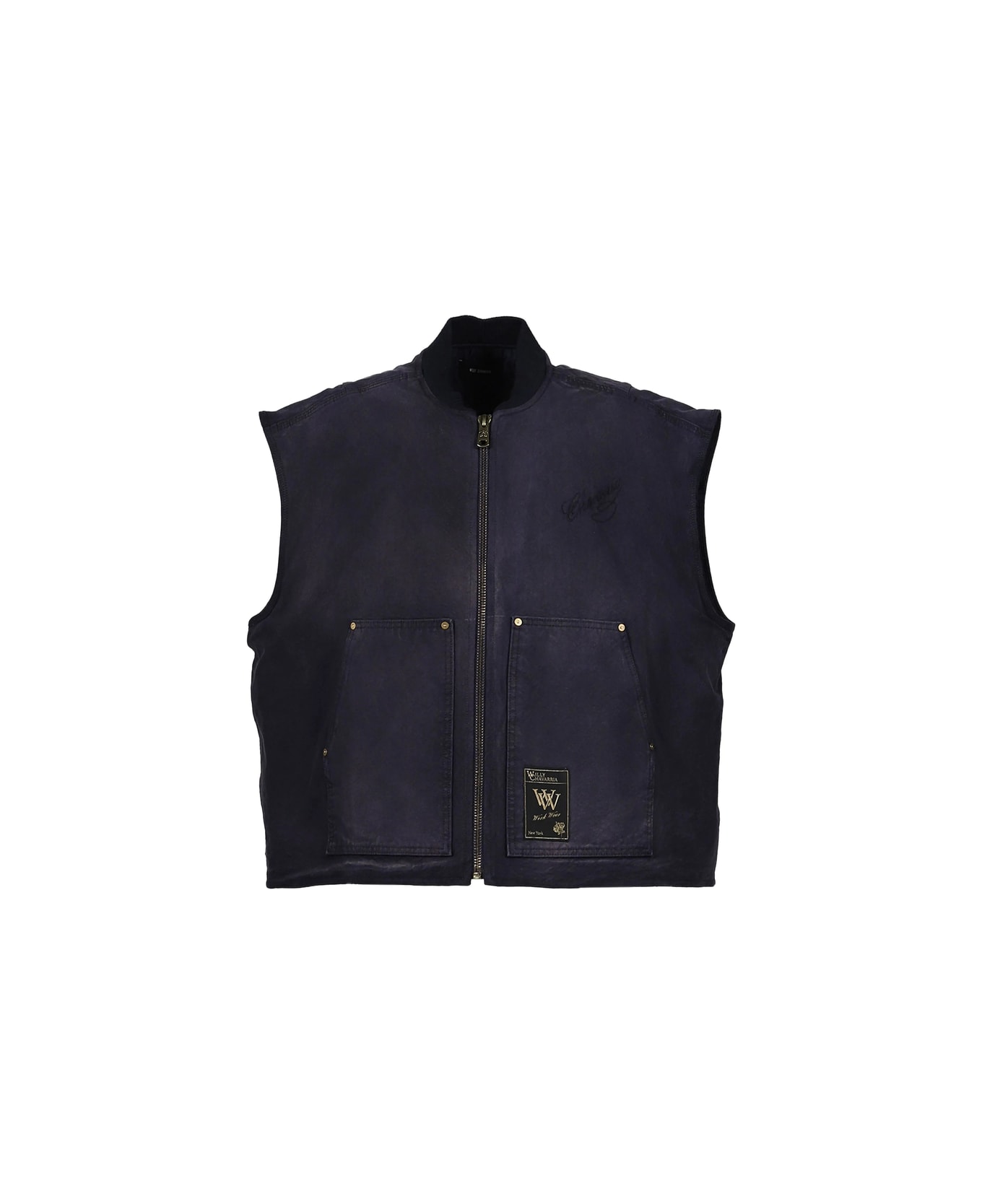 Willy Chavarria Outwear Waistcoat - BLUE