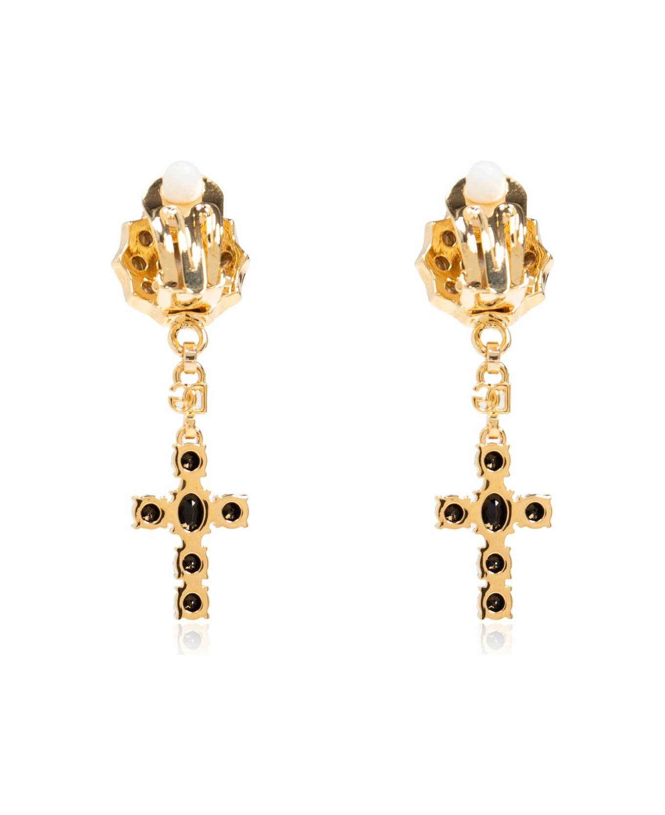 Dolce & Gabbana Clips With Religious Motif - Golden