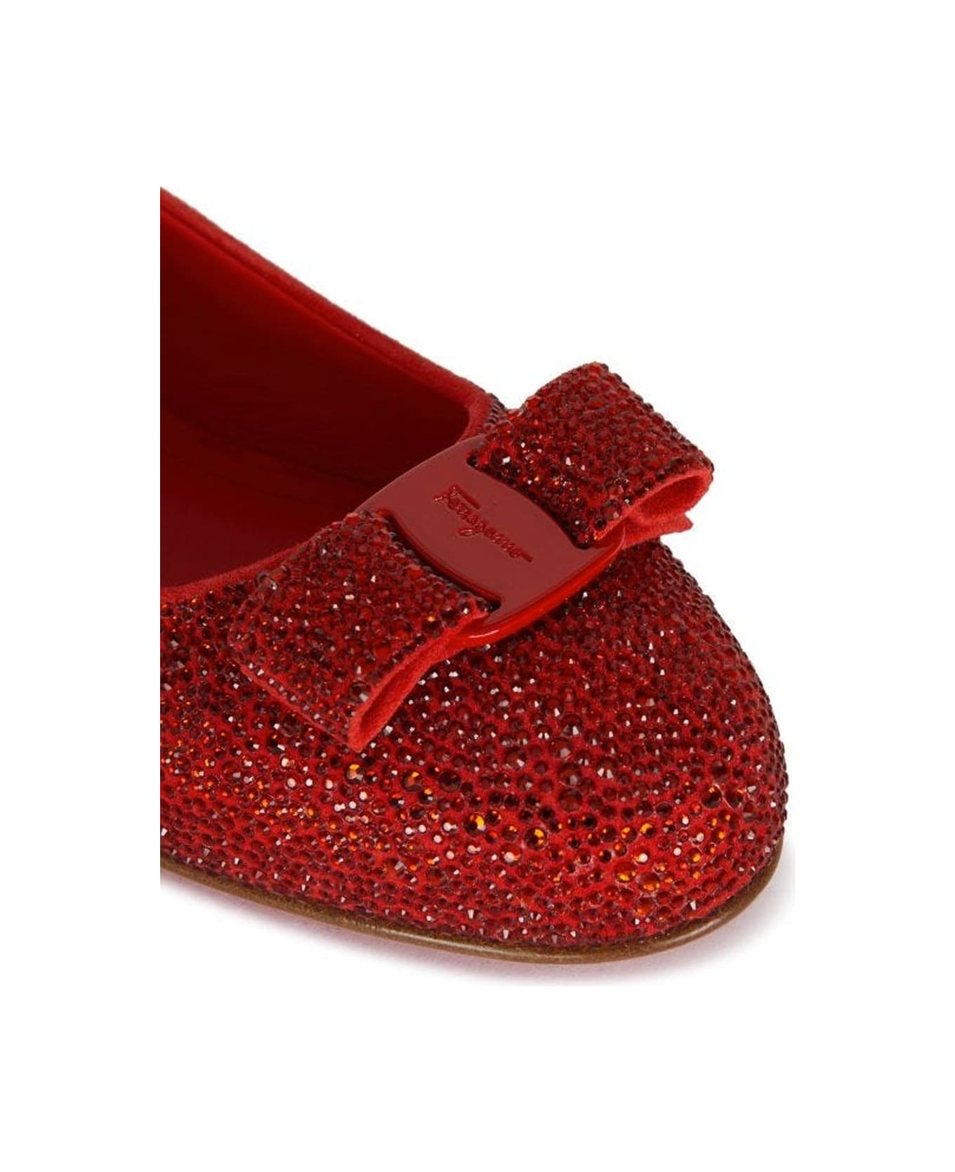 Ferragamo Ballerina Flats - Red