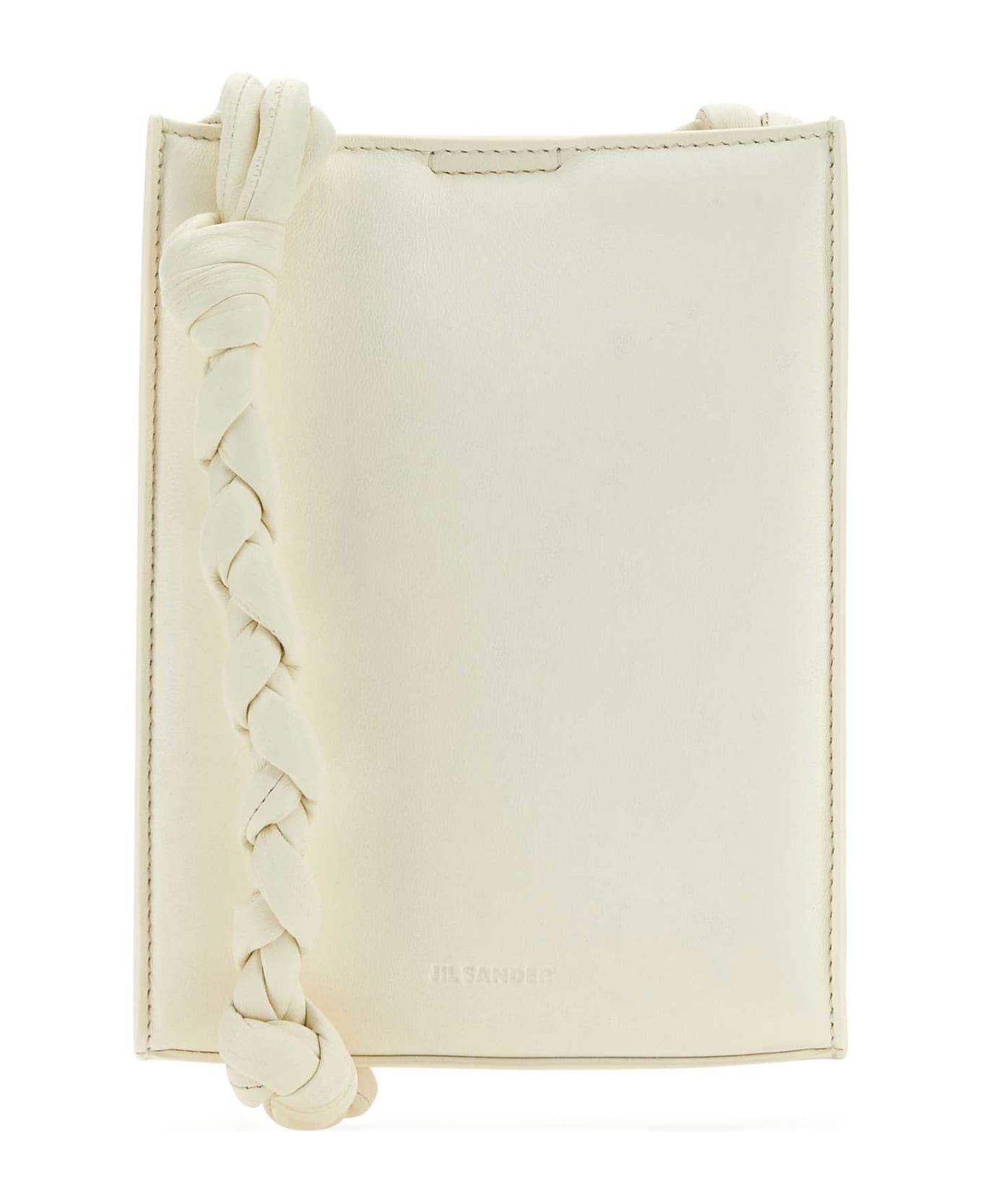 Jil Sander Ivory Leather Tangle Shoulder Bag - 106