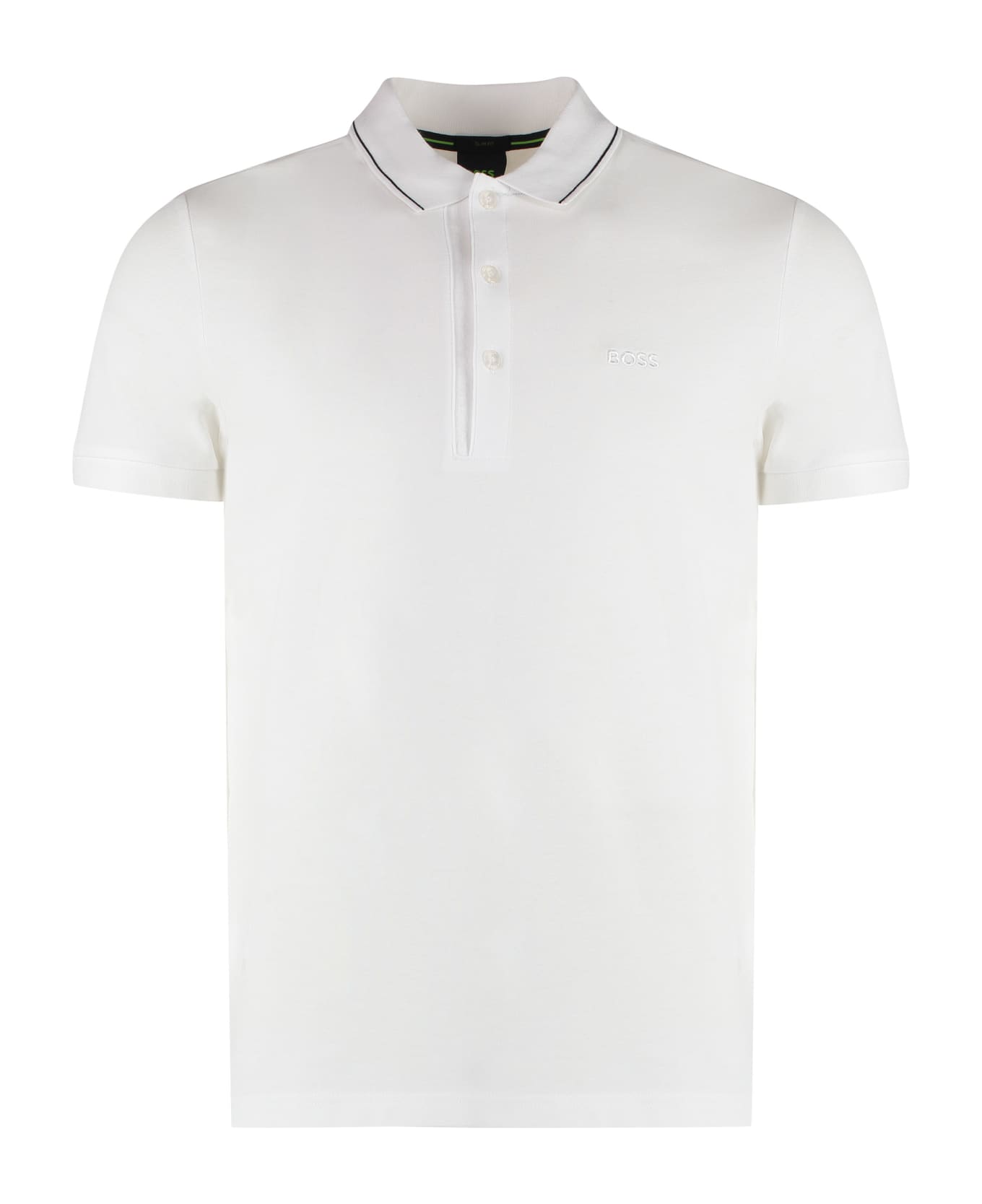 Hugo Boss Cotton-piqu Olo Shirt - WHITE
