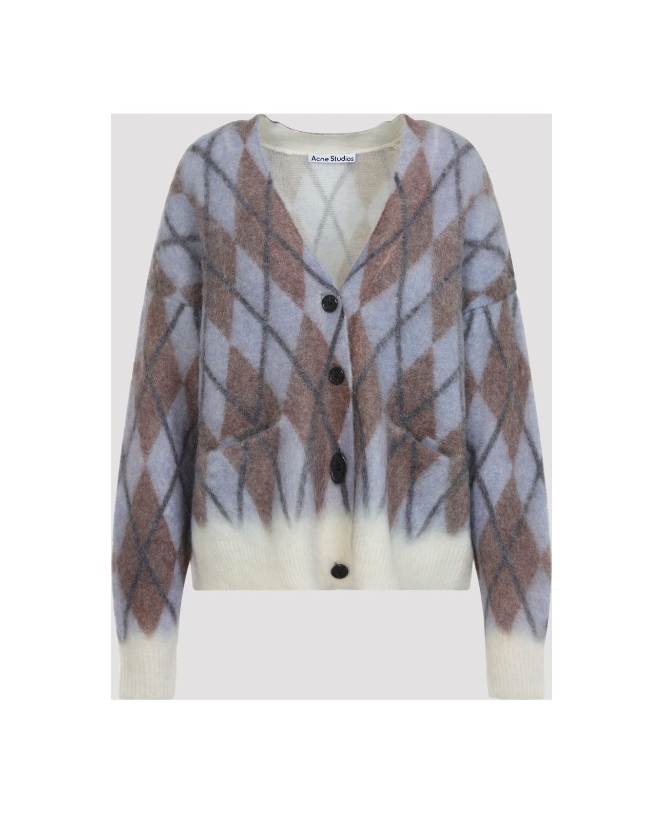 Acne Studios Mohair Cardigan - Aft Grey Brown