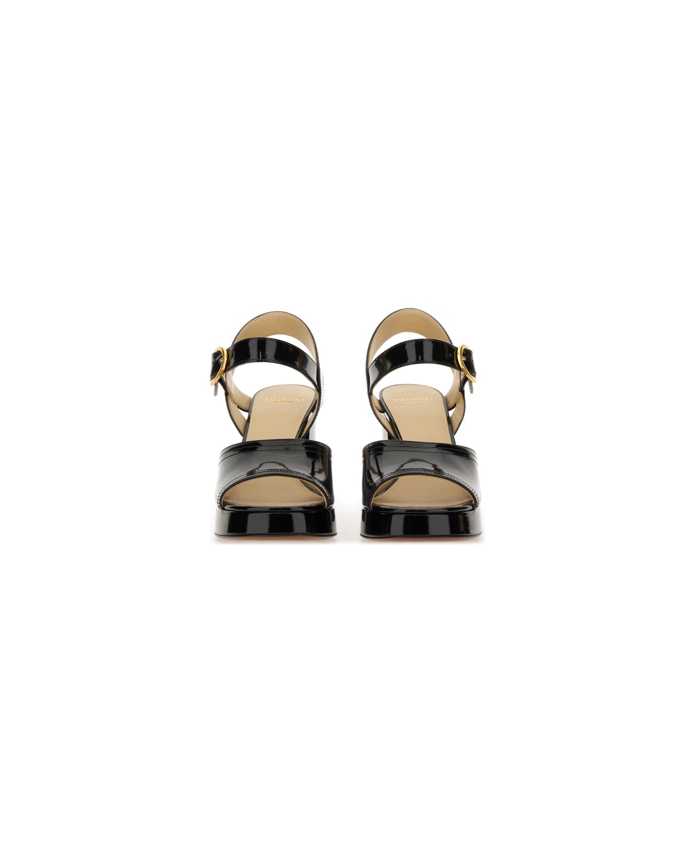 Valentino Garavani "fawcette" Platform Sandal - BLACK