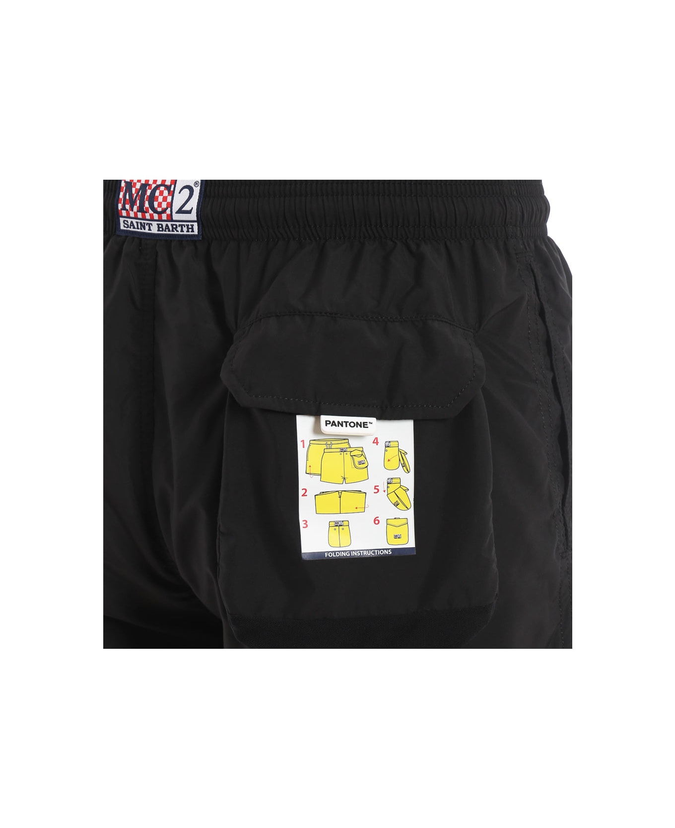 MC2 Saint Barth Man Black Swim Shorts | Pantone Special Edition - BLACK