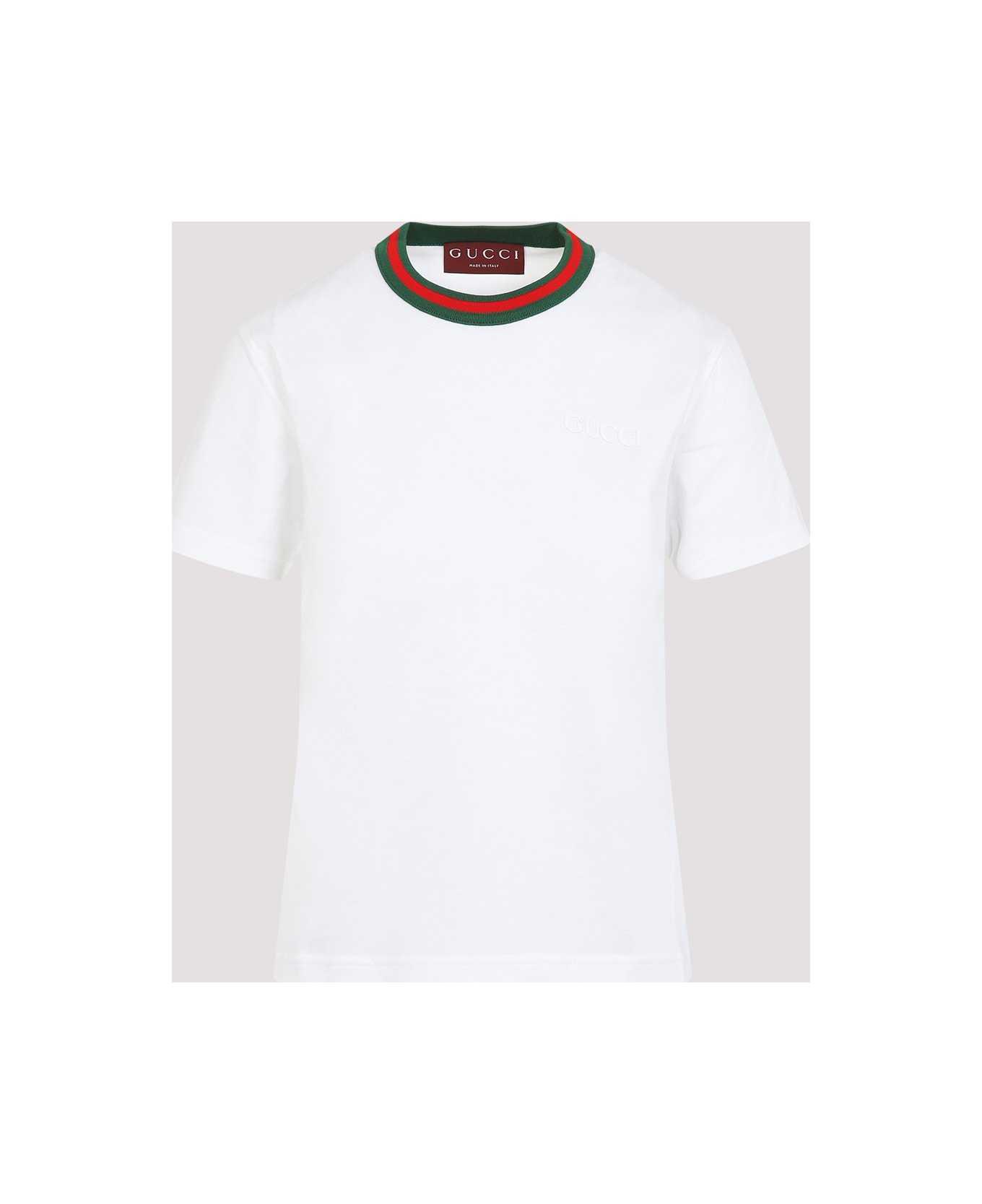Gucci Web Detail T-shirt - White Mix