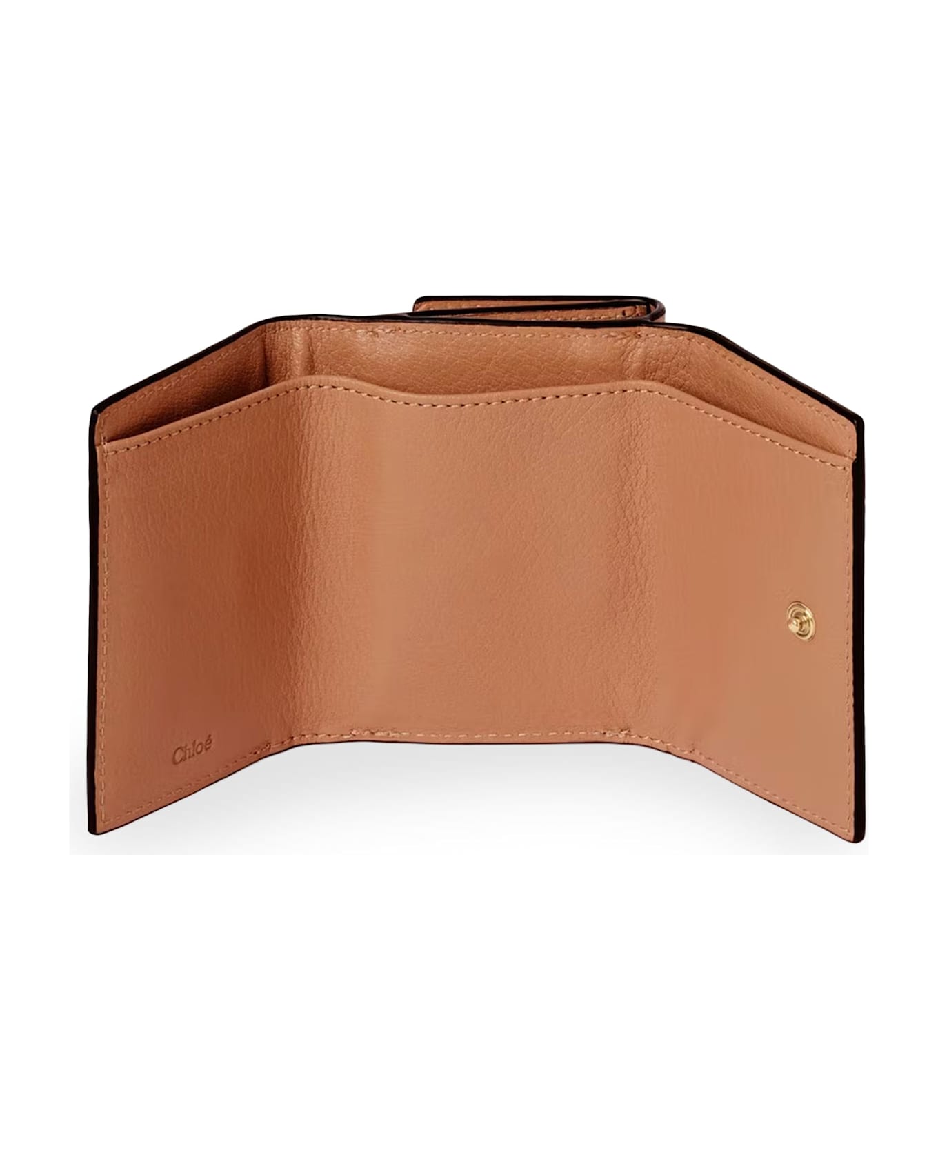 Chloé Paddington Trifold Leather Wallet - Mustang Brown