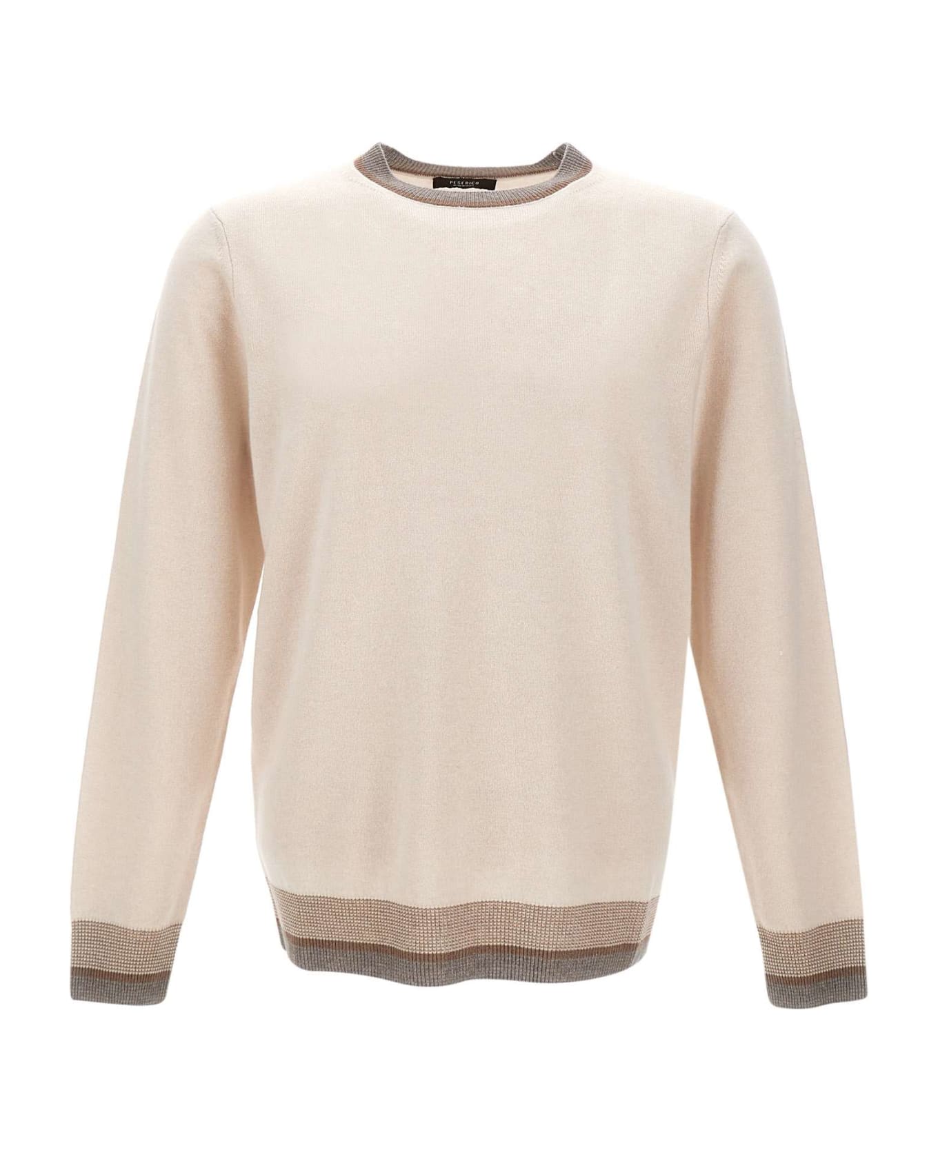 Peserico Wool, Silk And Cashmere Sweater - BEIGE
