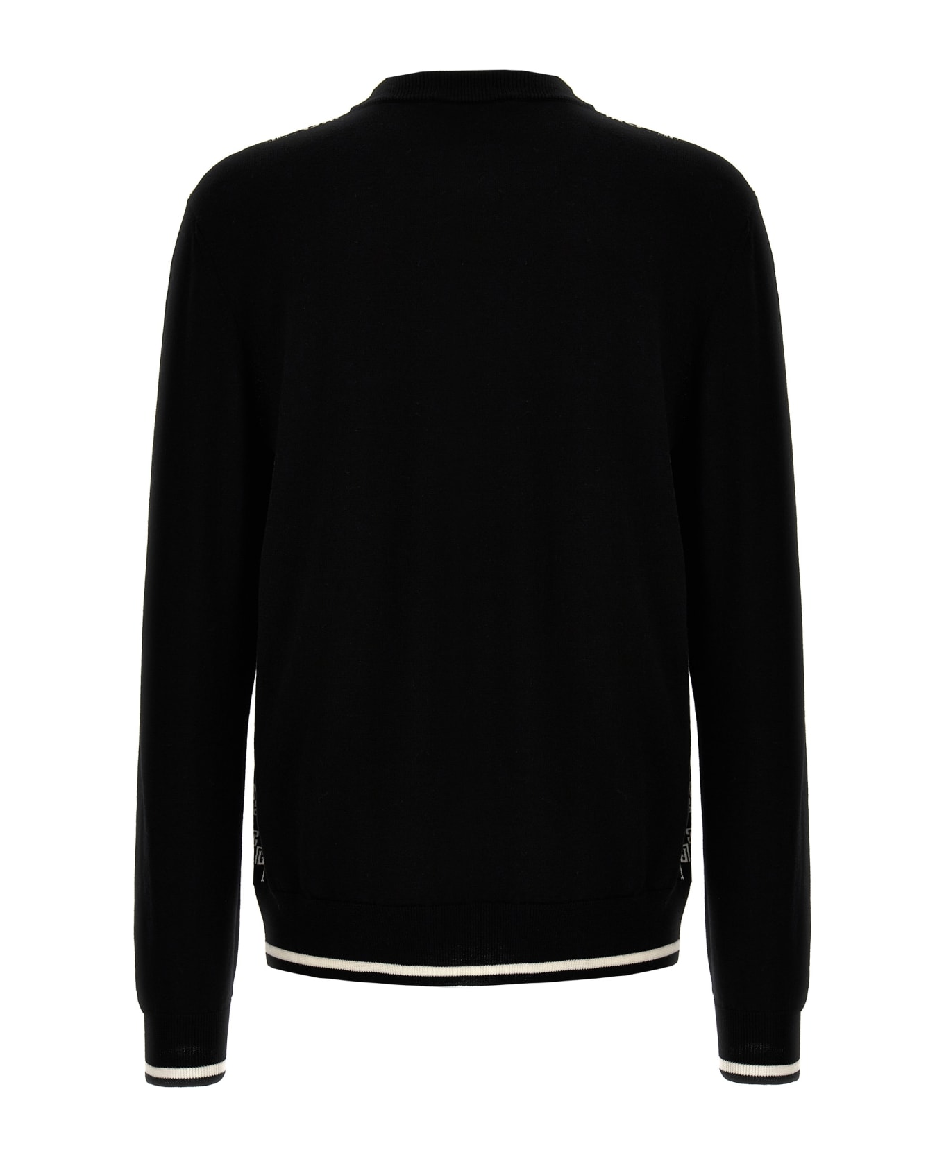 Balmain 'mini Monogram' Sweater - Black ニットウェア