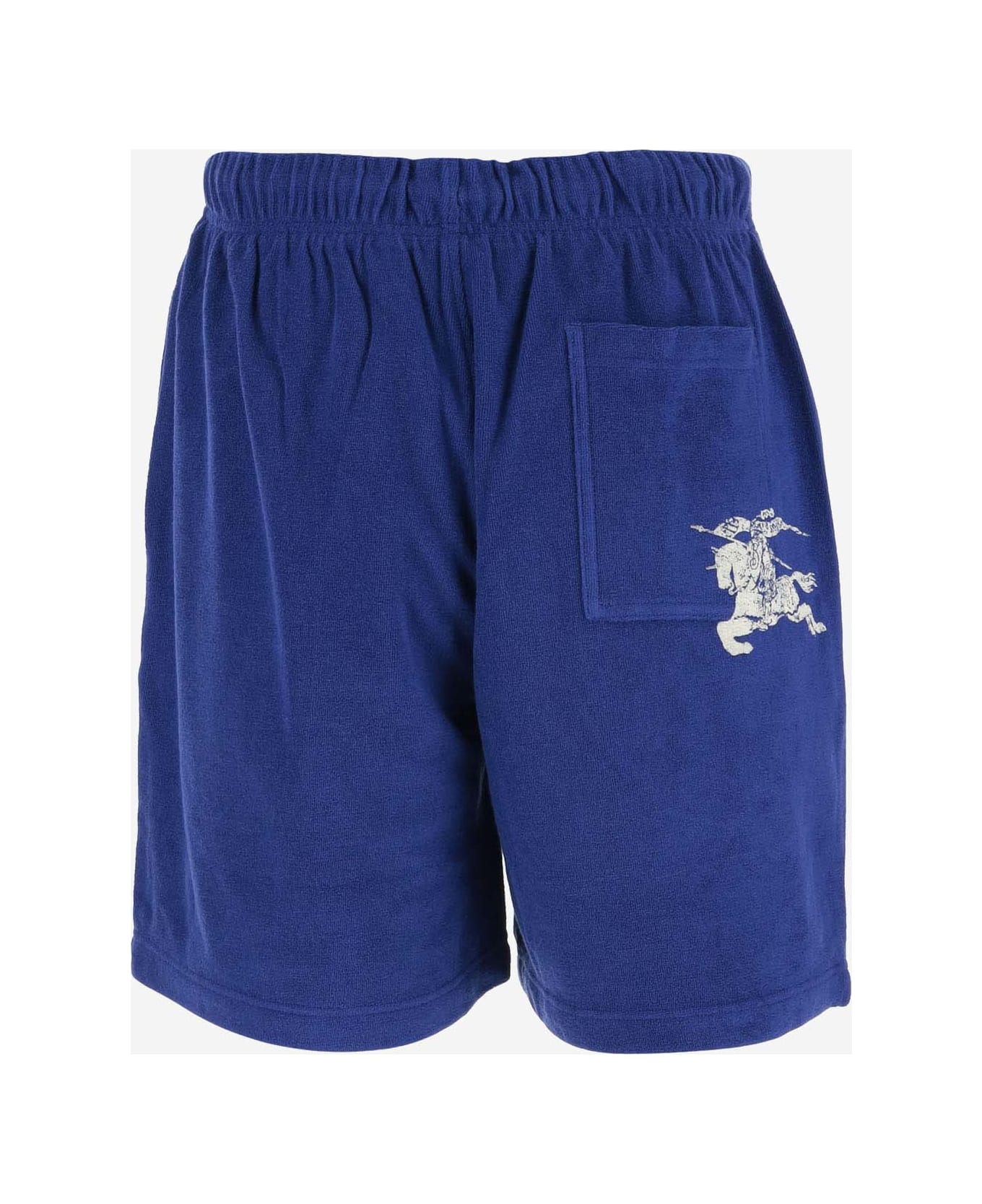 Burberry Cotton Terry Short Pants - Blue ショートパンツ