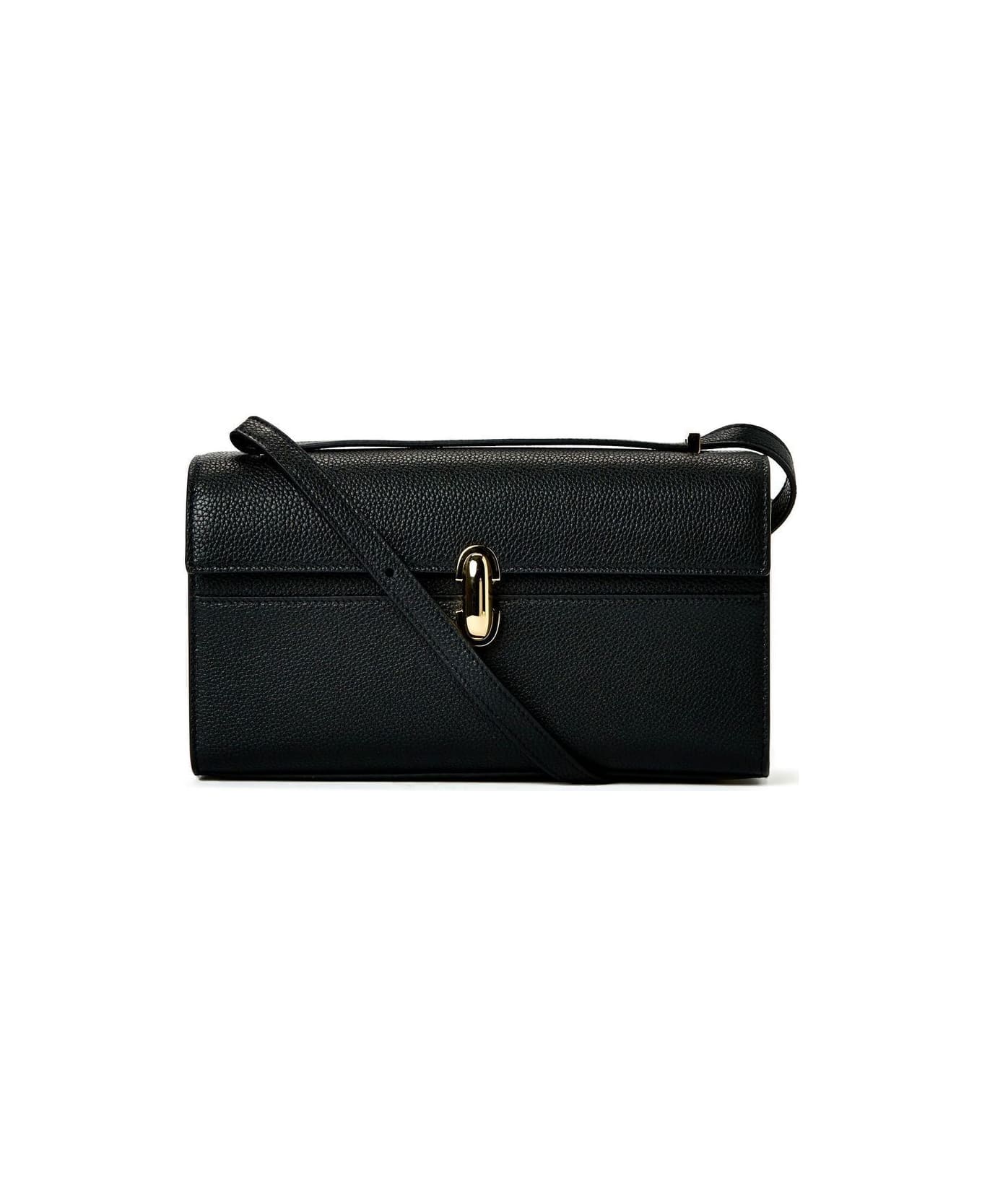 Savette Symmetry 26 In Grained Calf Leather - Black