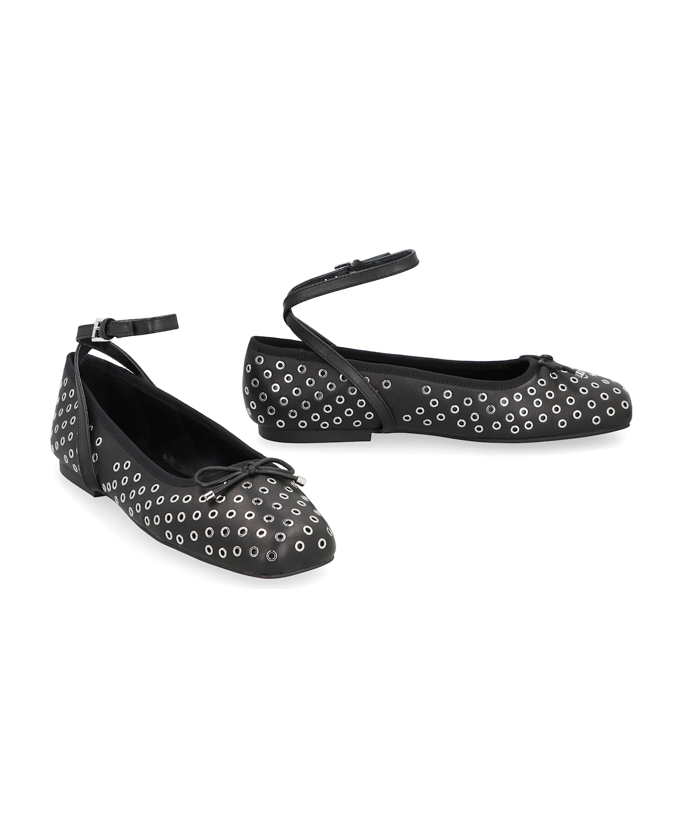 MICHAEL Michael Kors Collette Flex Leather Ballet Flats - black