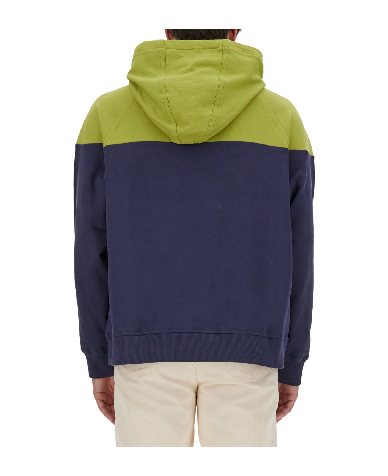 Etro Hooded Sweatshirt With Logo - GREEN フリース