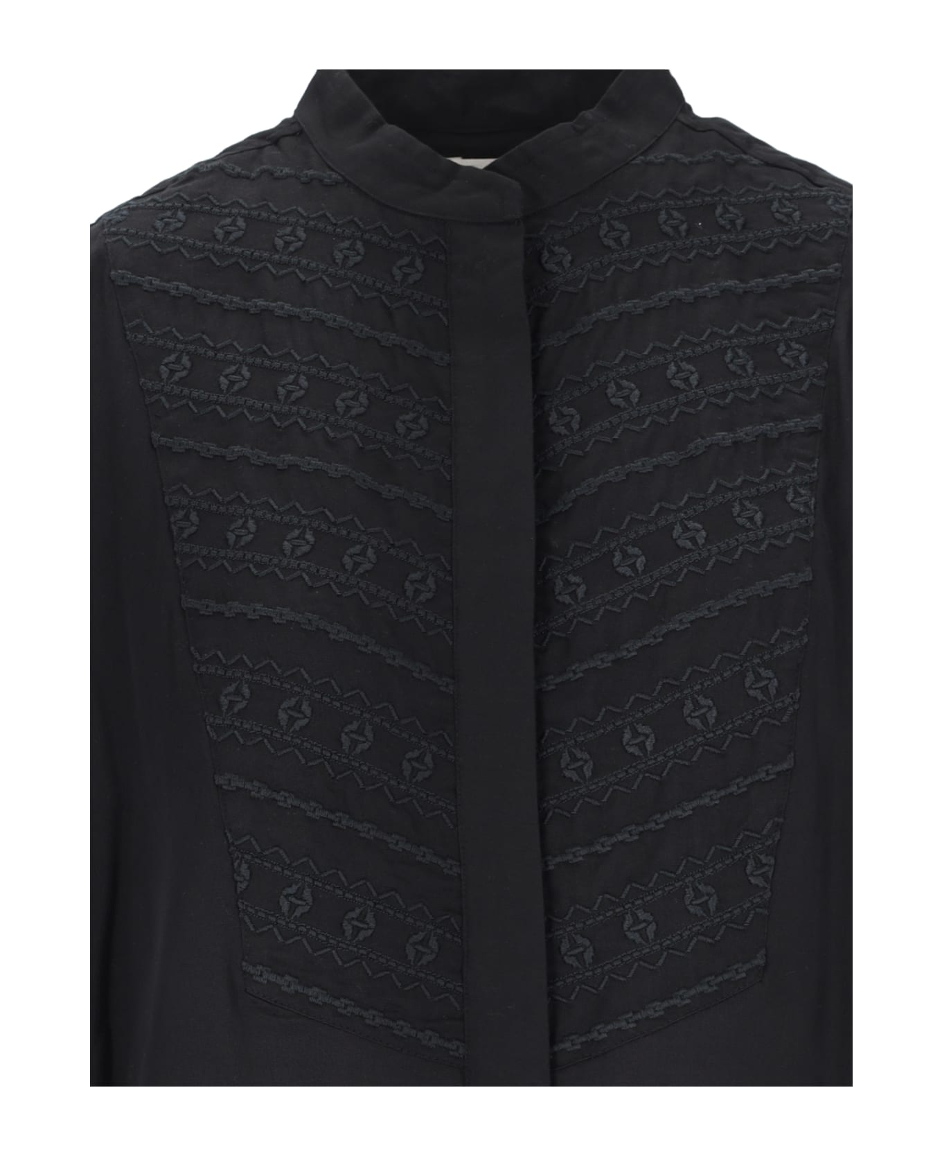 Marant Étoile Britten Embroidered Shirt - Black