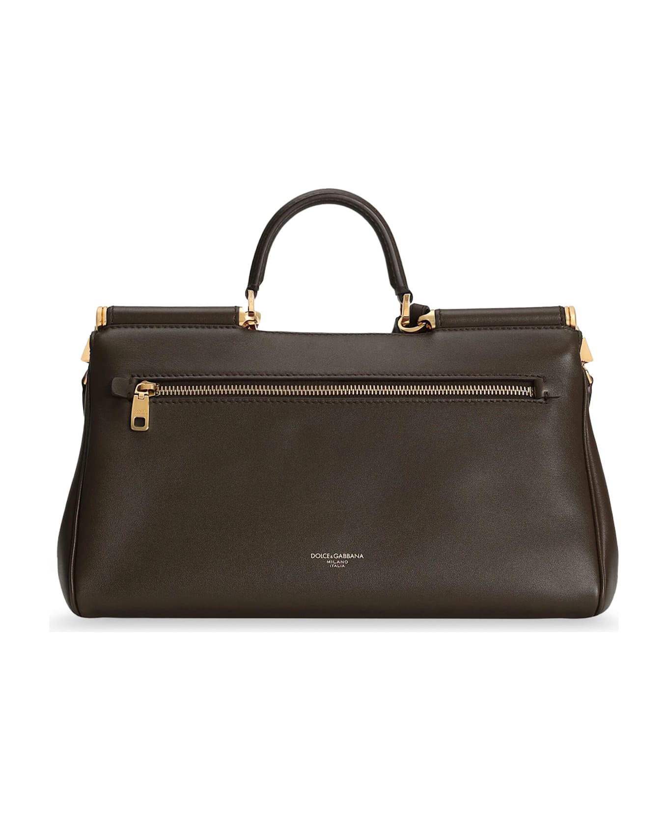 Dolce 
Gabbana My Sicily Leather Shoulder Bag - MORO 3