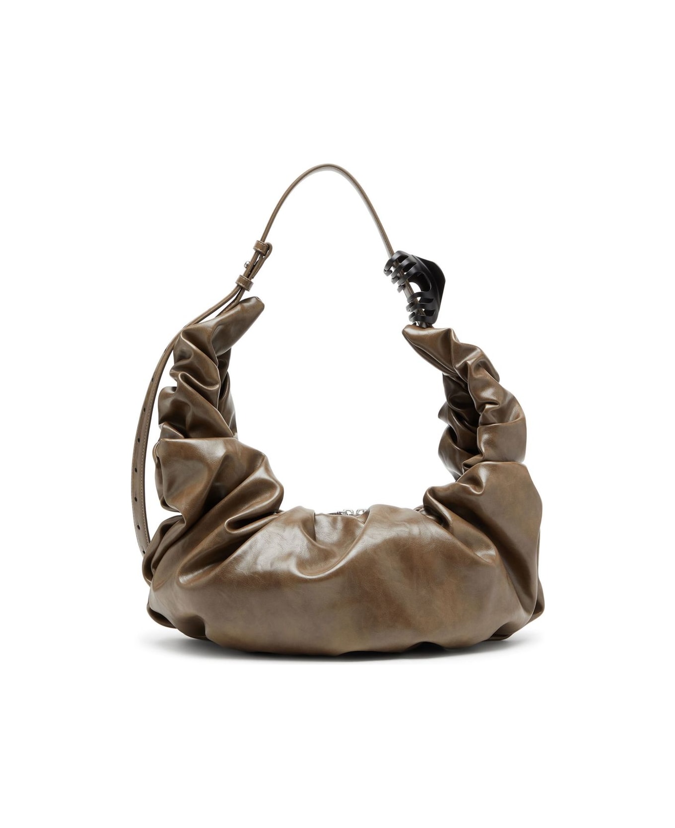 Diesel Grab Large Hobo Bag - Brown