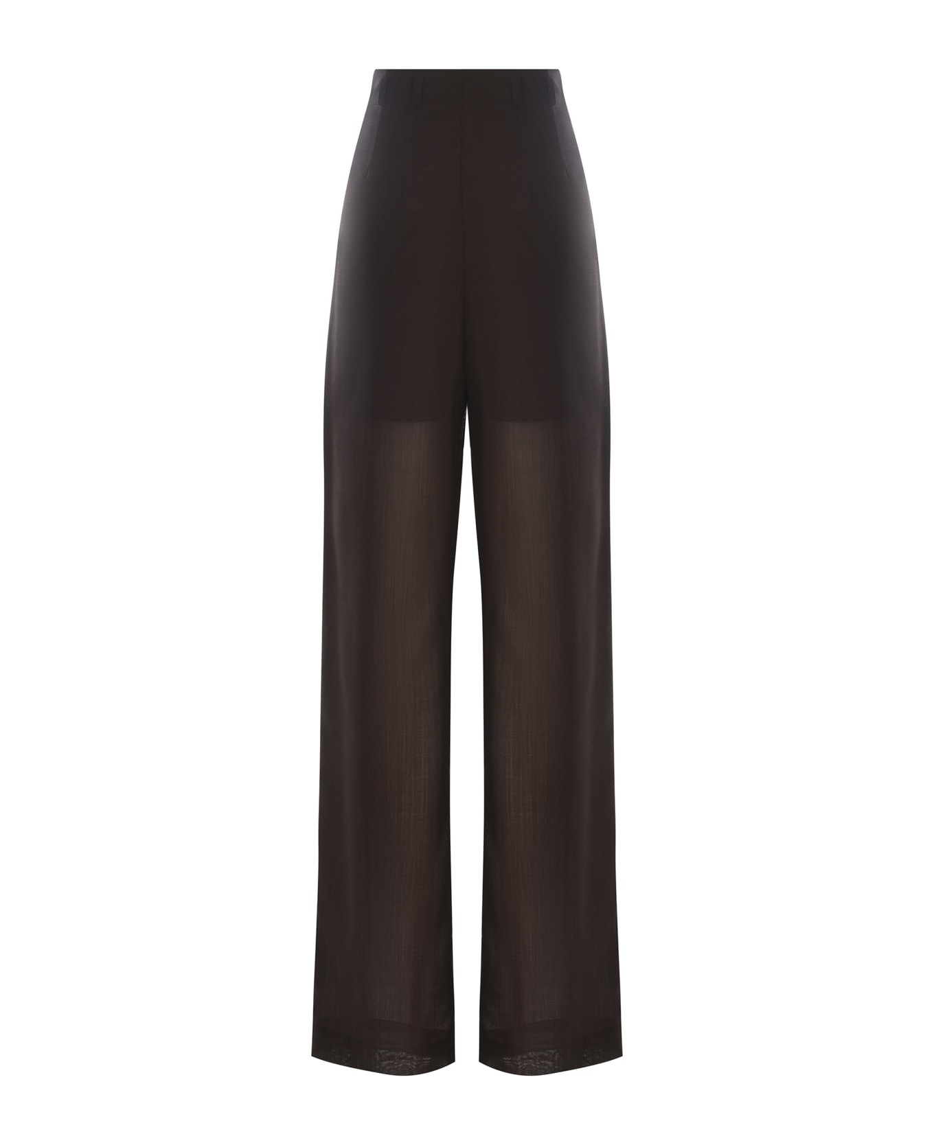 Philosophy di Lorenzo Serafini Trousers Philosophy Made Of Wool Voile - Marrone ボトムス