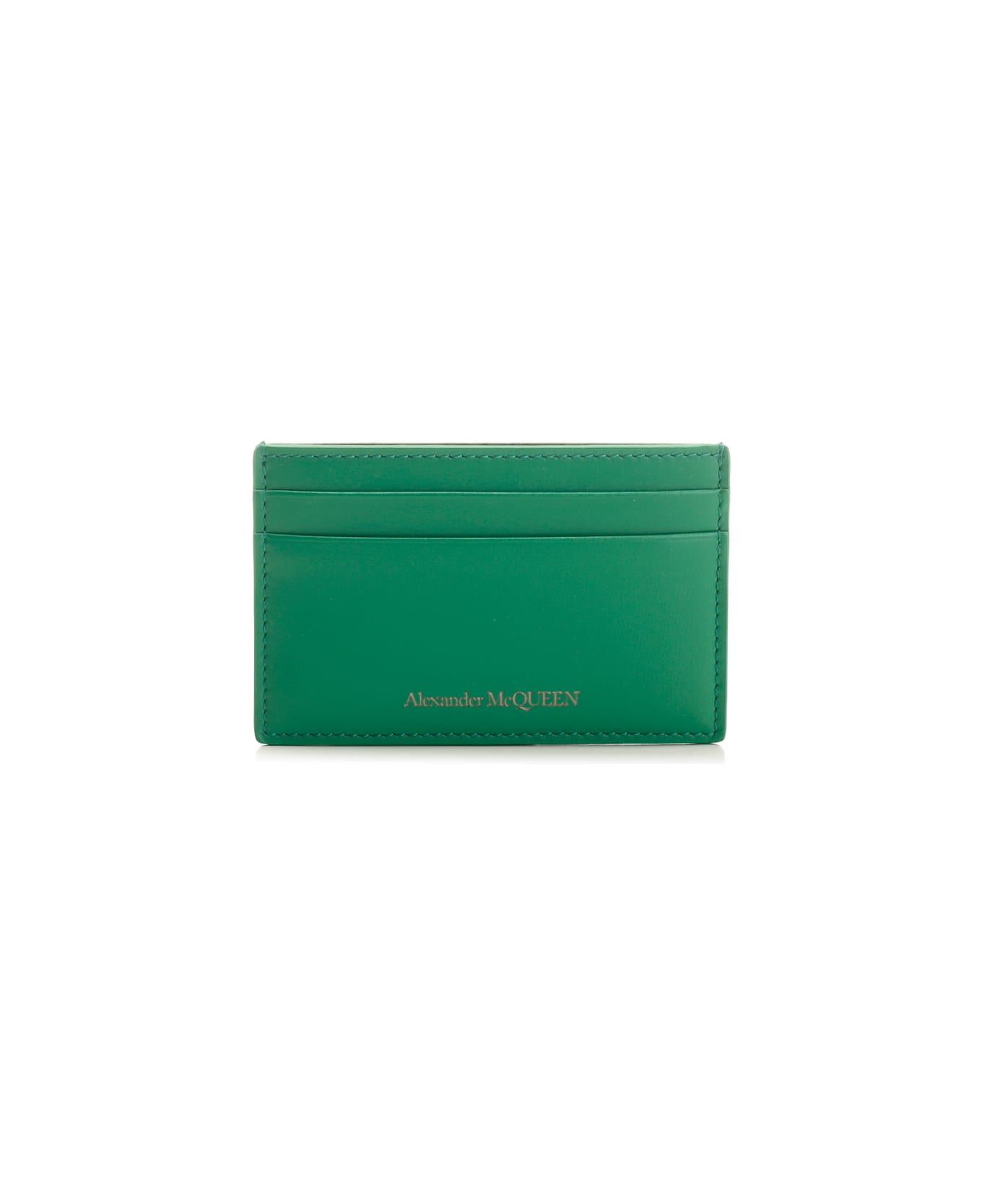 Alexander McQueen Leather Card Holder - VERDE