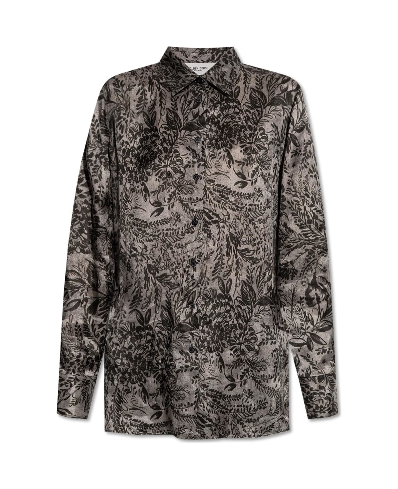 Golden Goose Patterned Shirt - GREY SHADES