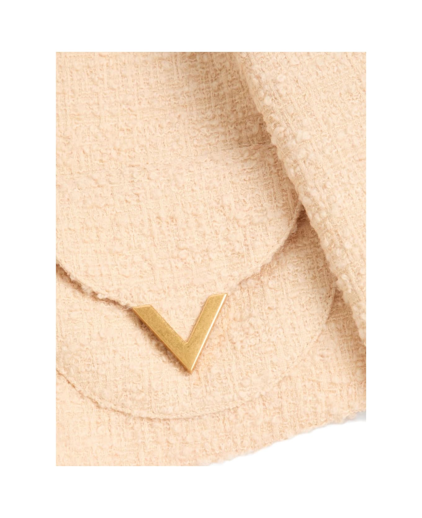 Valentino Vlogo Signature Wool Jacket - Beige