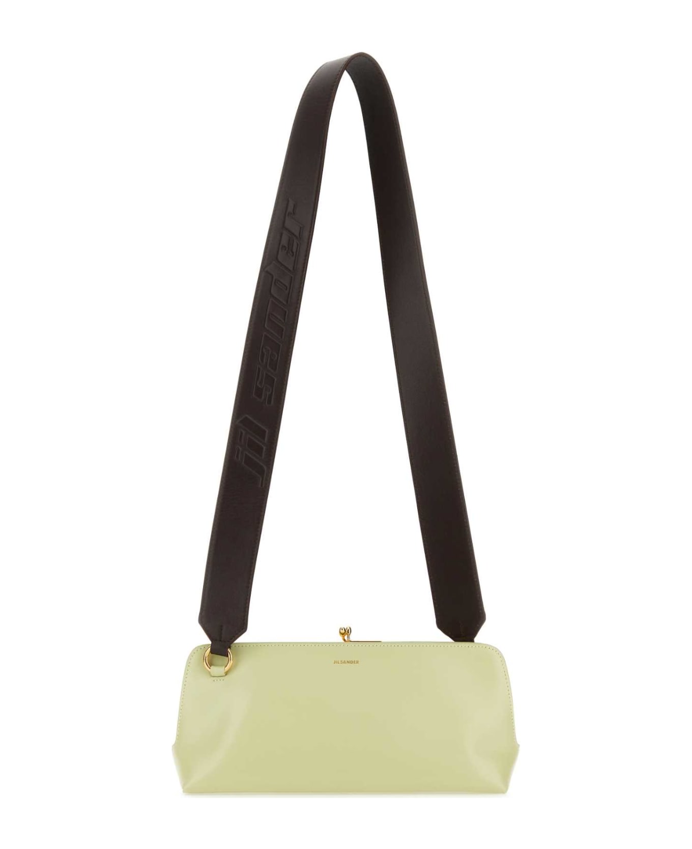 Jil Sander Pastel Green Leather Small Goji Shoulder Bag - 338