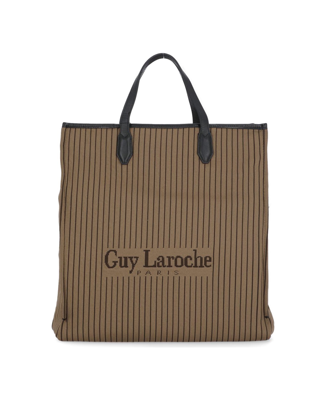 Guy Laroche Logo Hand Bag in Brown