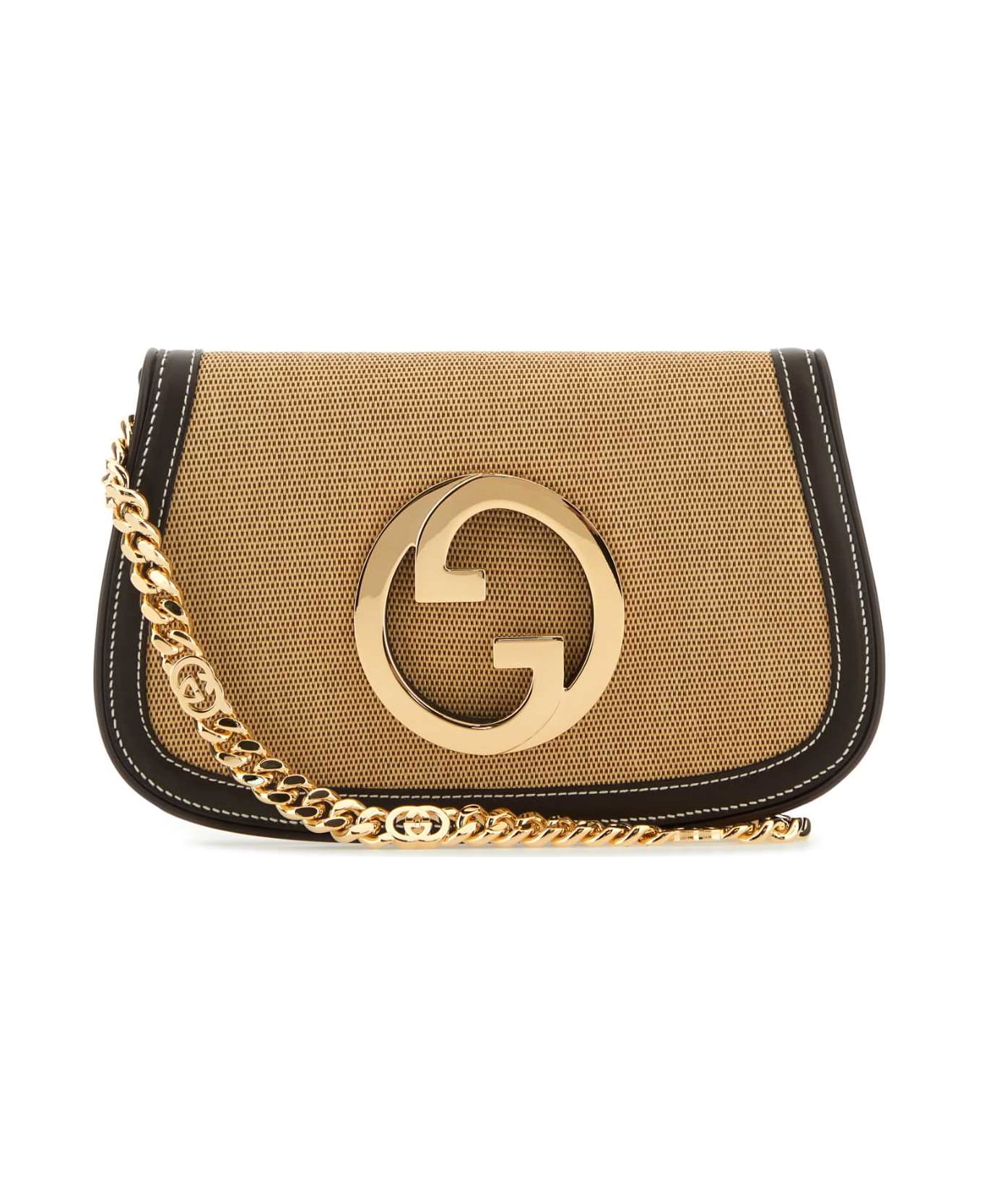 Gucci Beige Canvas Gucci Blondie Shoulder Bag - Beige