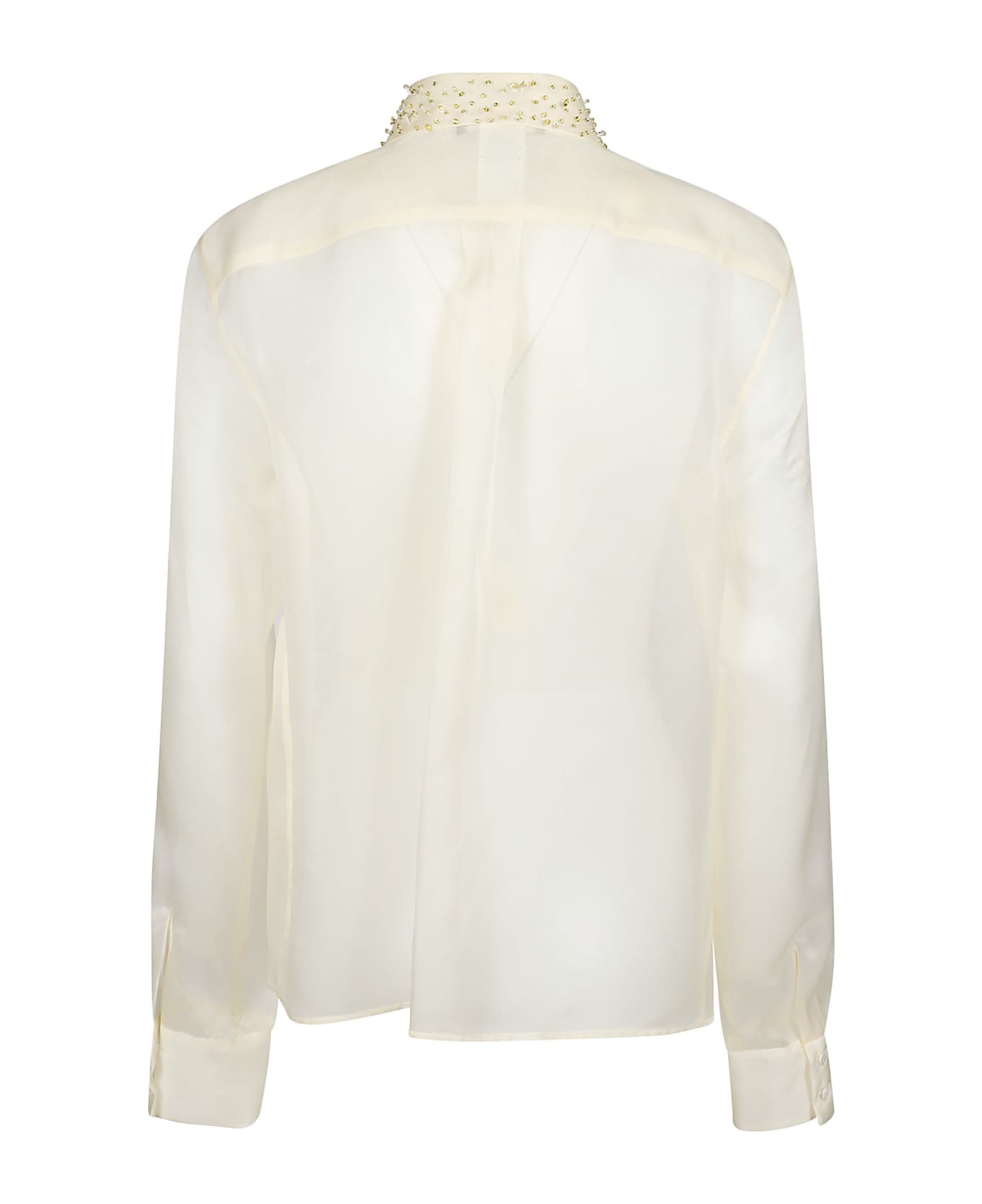 Fabiana Filippi Long Sleeve Shirt - Grigio/bianco/oro