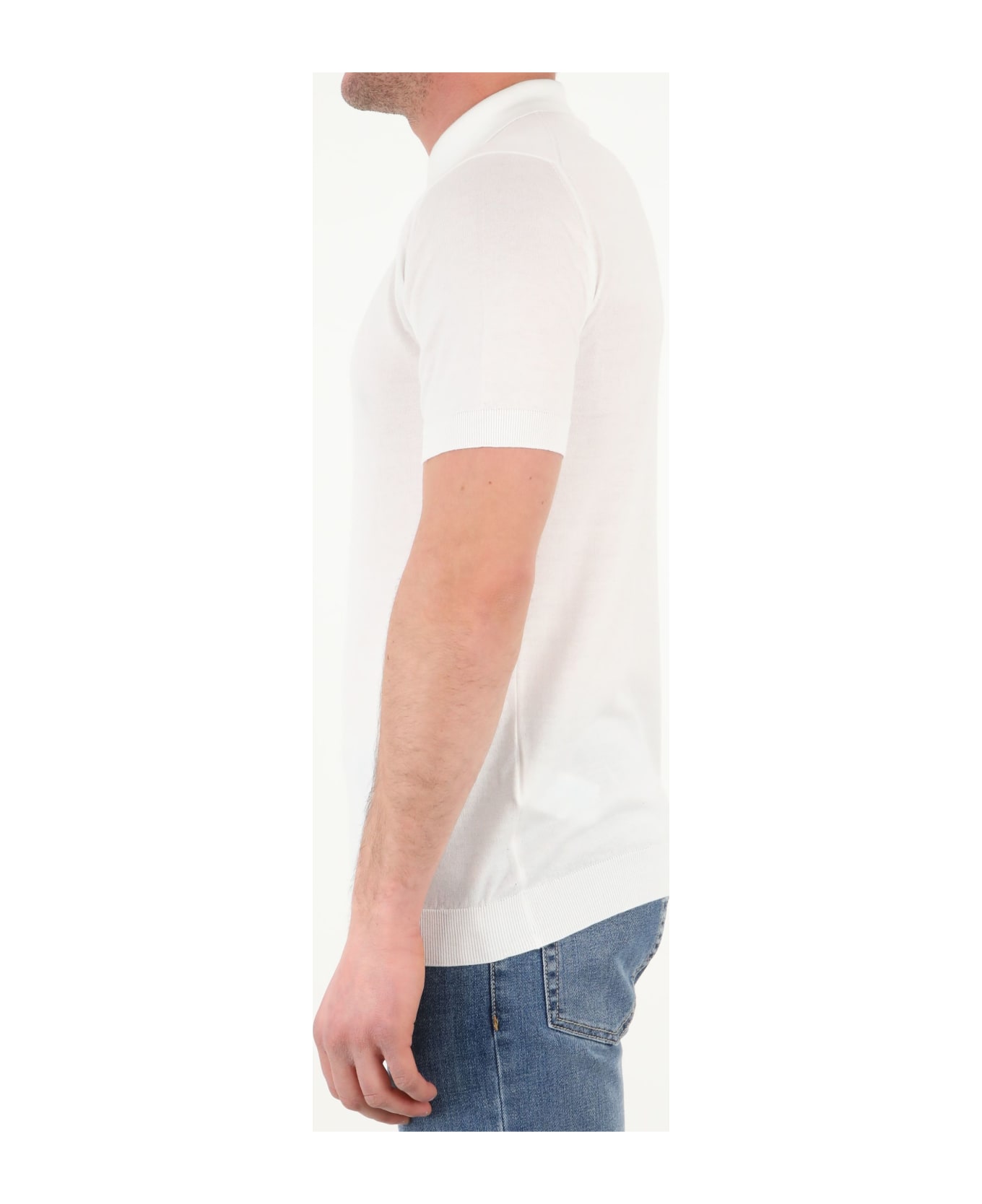 John Smedley Adrian Polo Shirt - WHITE