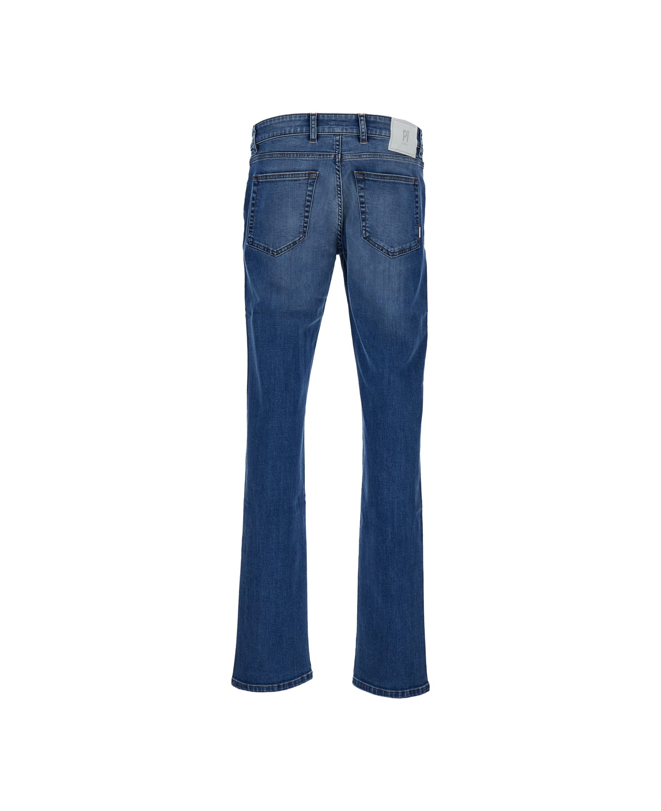 PT01 Light Blue Medium Waist 'swing' Jeans In Cotton Blend Man - Blu デニム