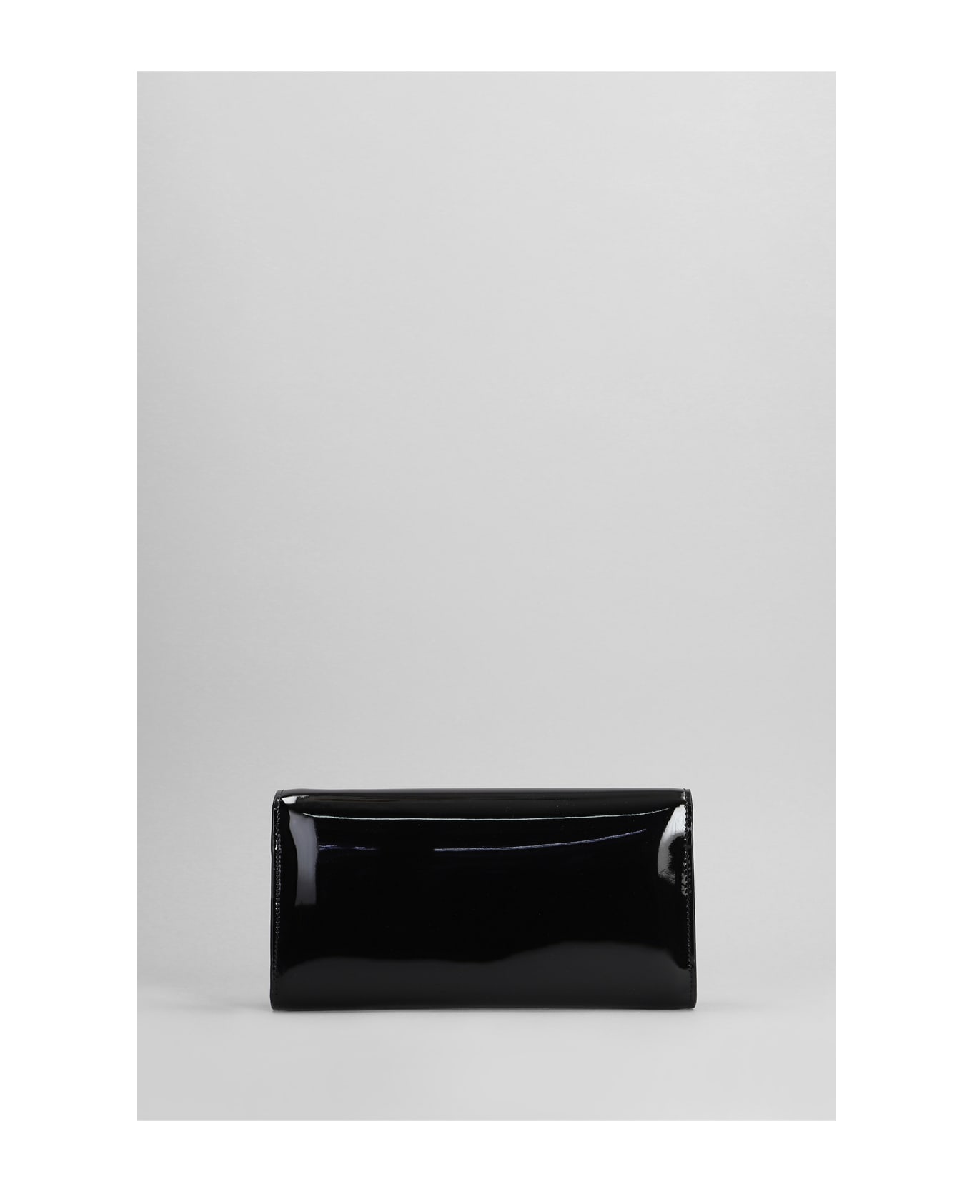 Jimmy Choo Emmie Clutch In Black Leather - black