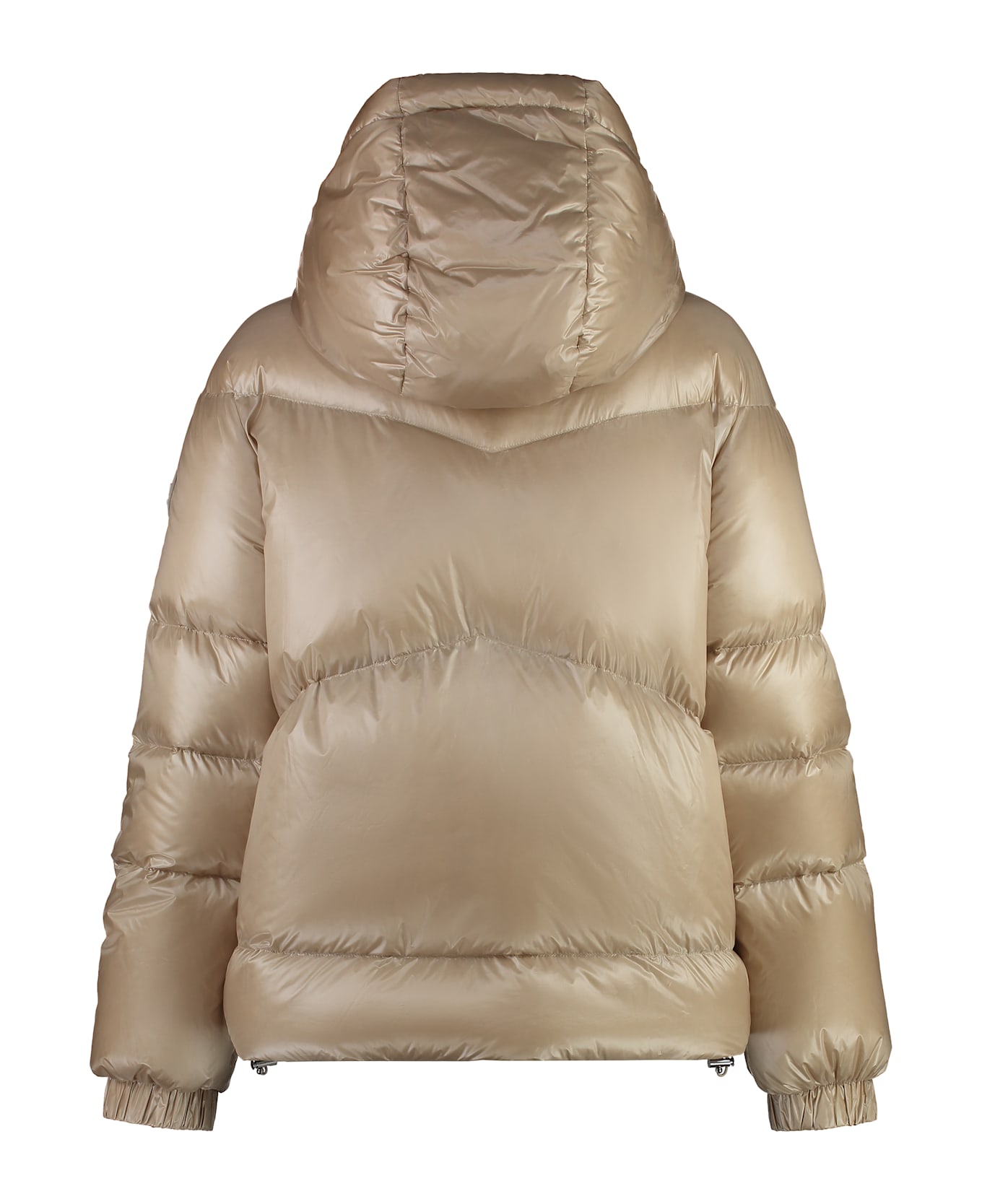 Woolrich Aliquippa Hooded Nylon Down Jacket - Beige