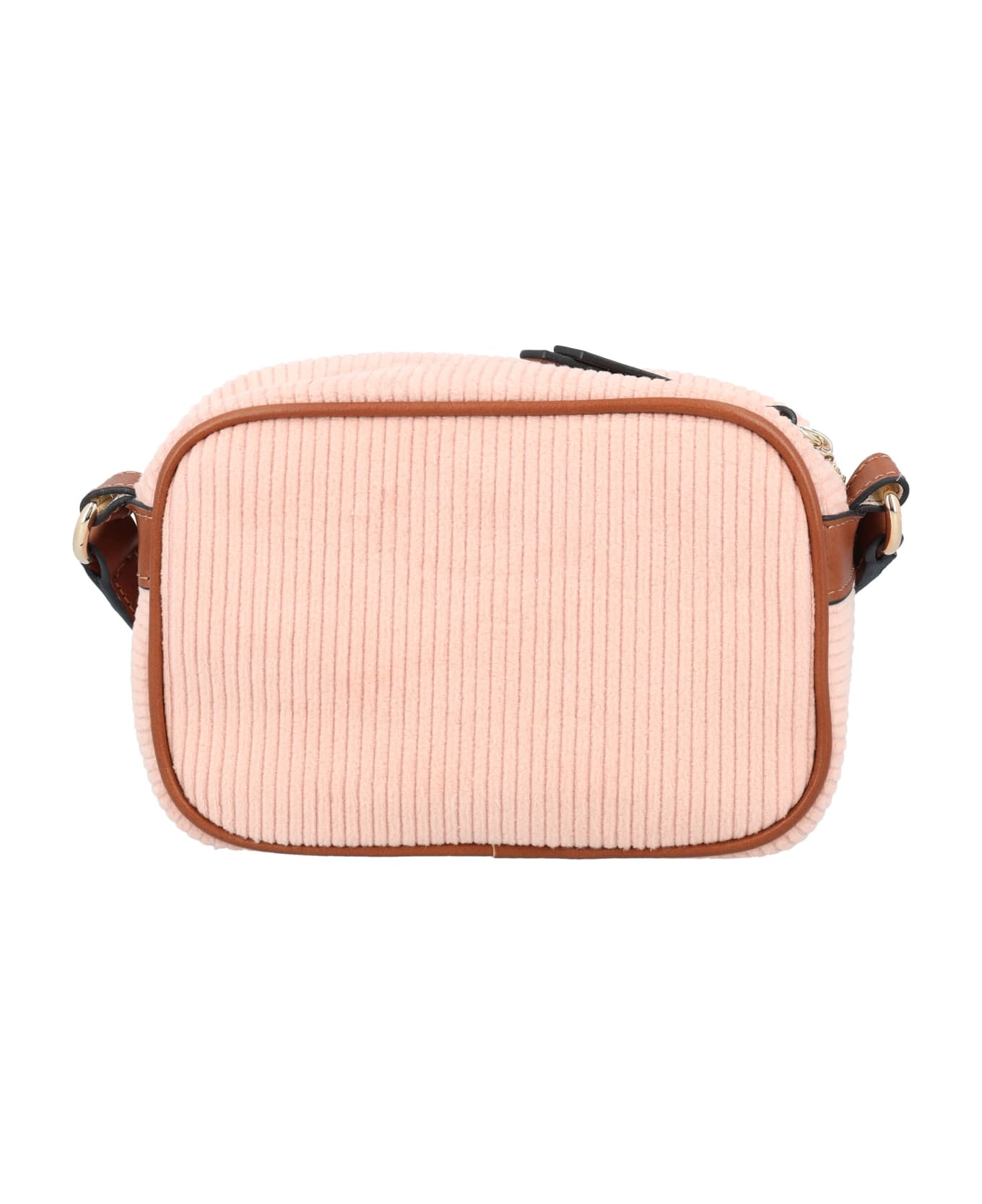 Chloé Ribbed Shoulder Bag - ROSE