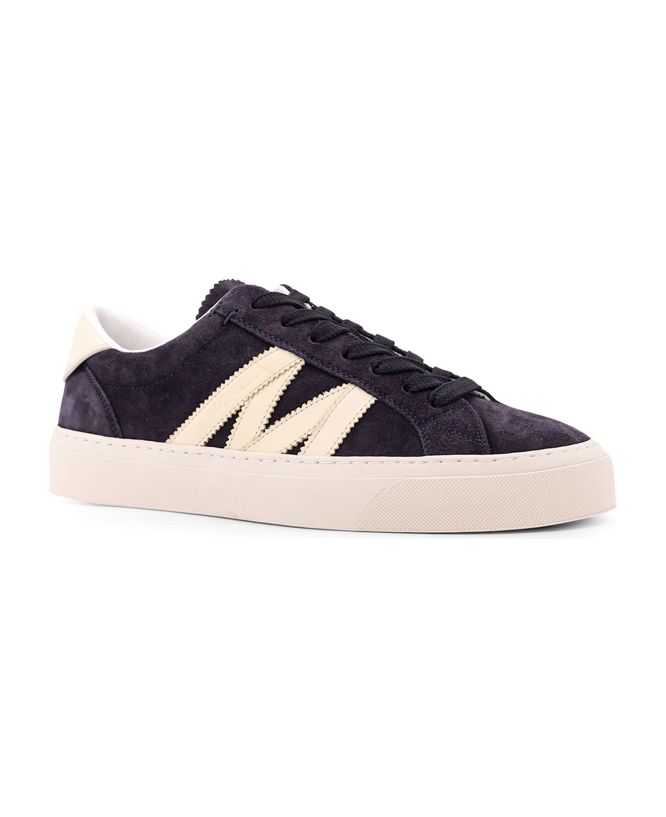 Moncler Low-top Leather Sneakers - Blue