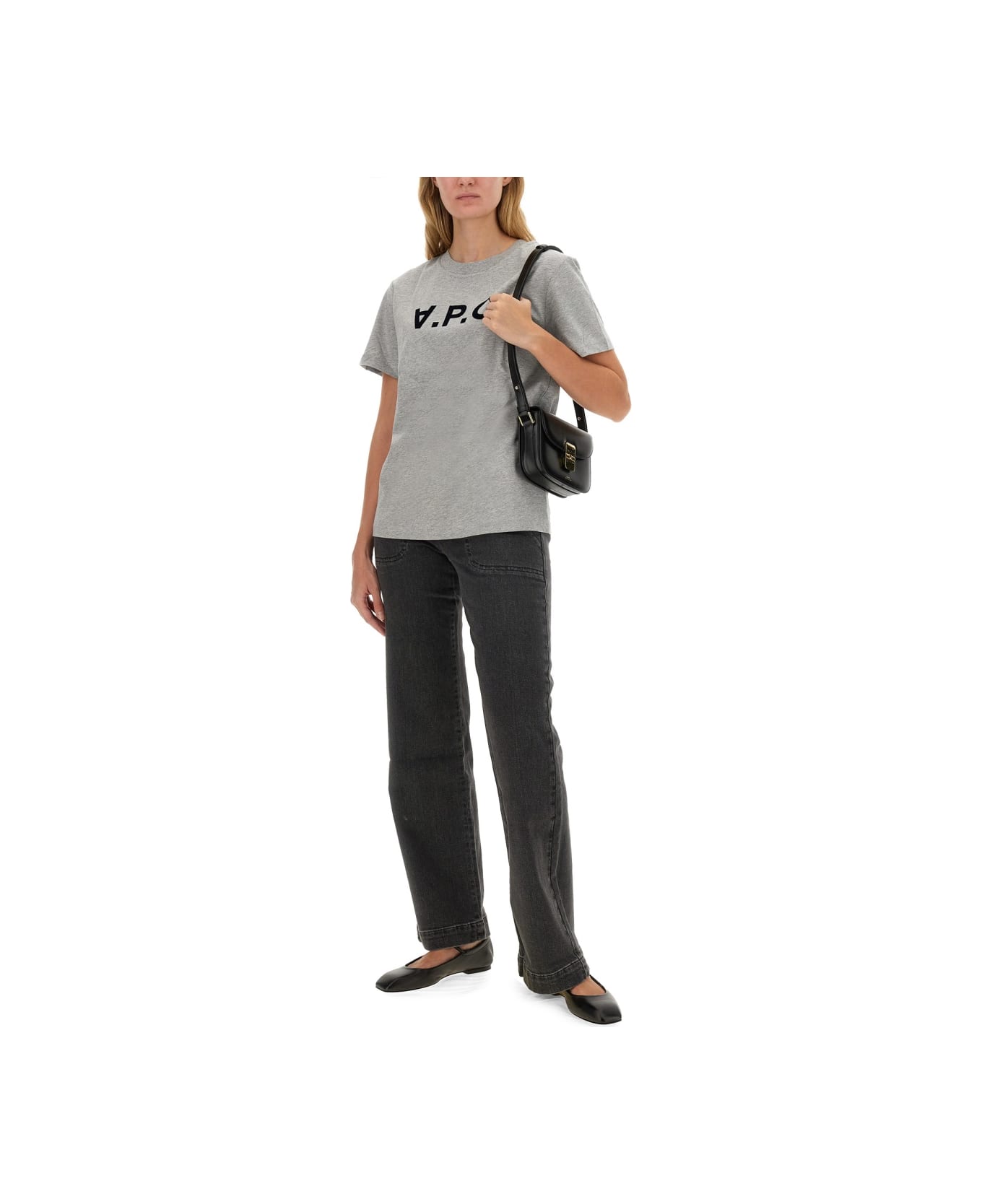 A.P.C. T-shirt Con Logo - Grigio