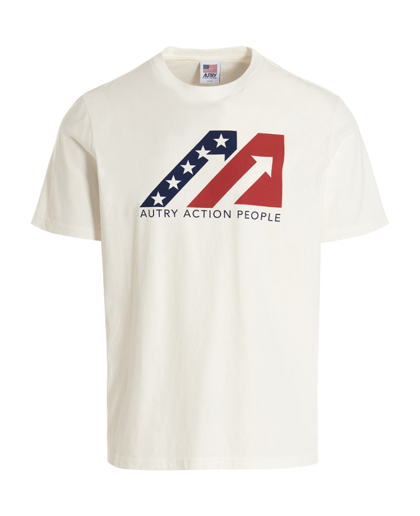 Autry Iconic - Cotton Crew-neck T-shirt - White シャツ